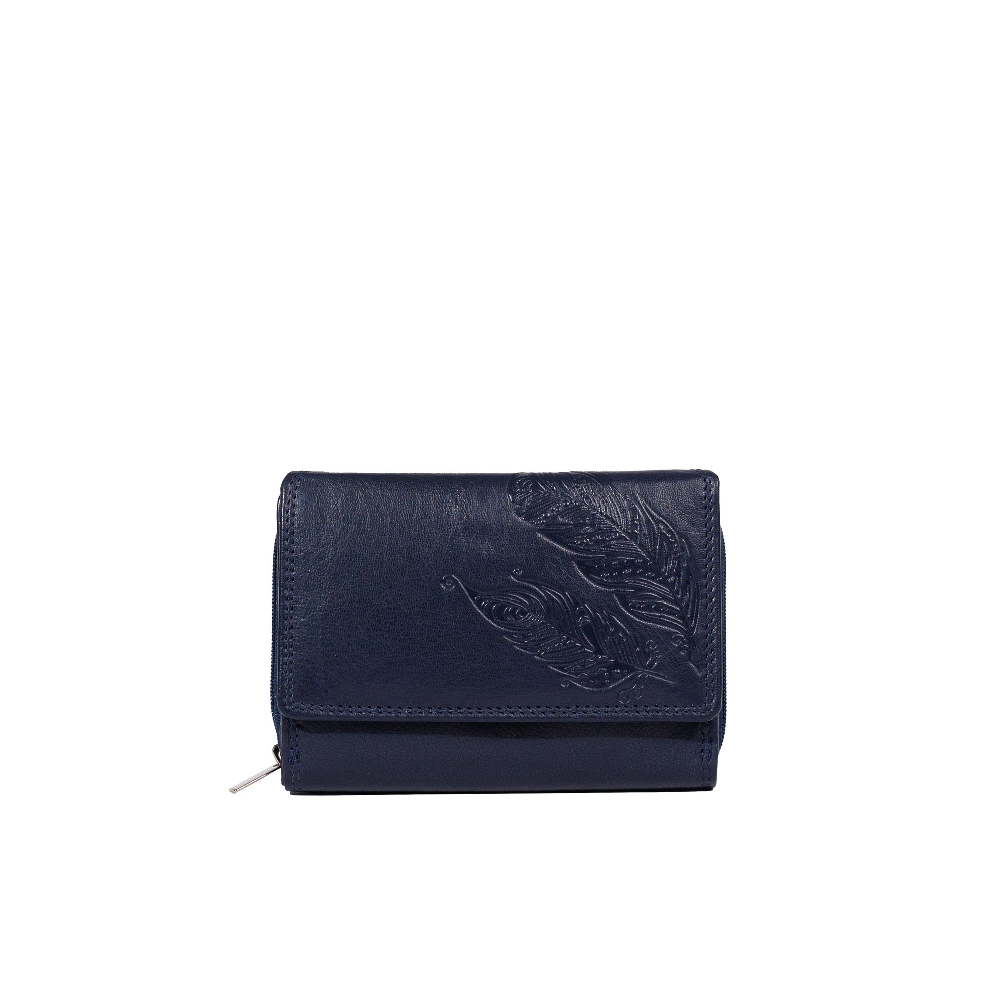 BOHO Damen Geldbörse Leder RFID