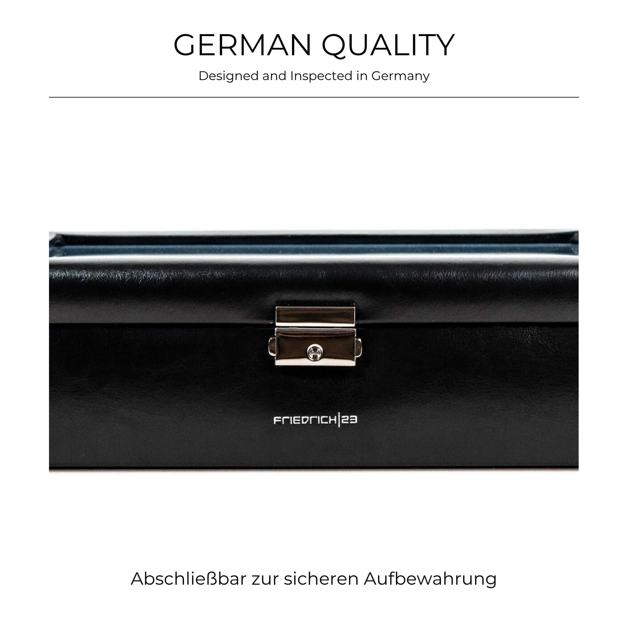 BOND Uhrenbox für 10 Uhren mit Glasdeckel