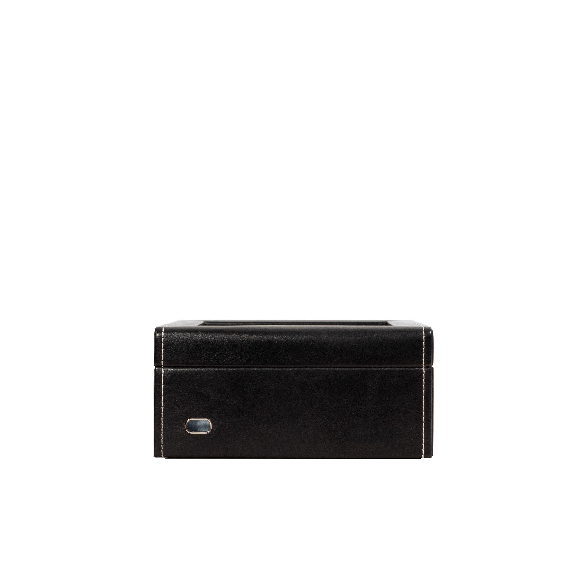 Bond watch box for 6 watches with glass lid