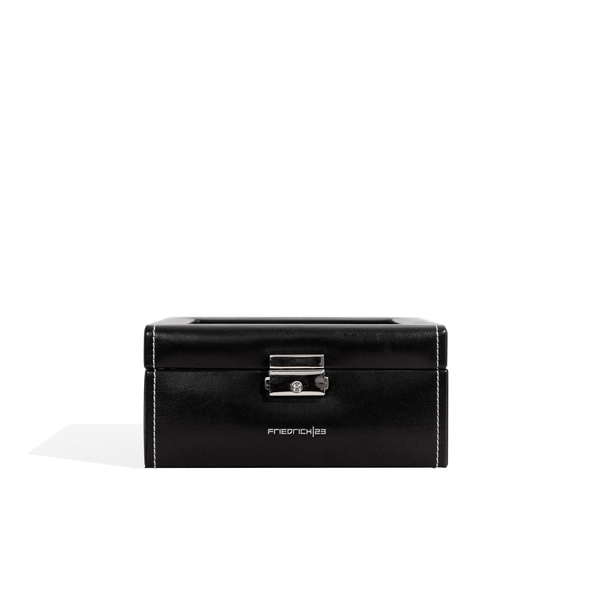 Bond watch box for 6 watches with glass lid