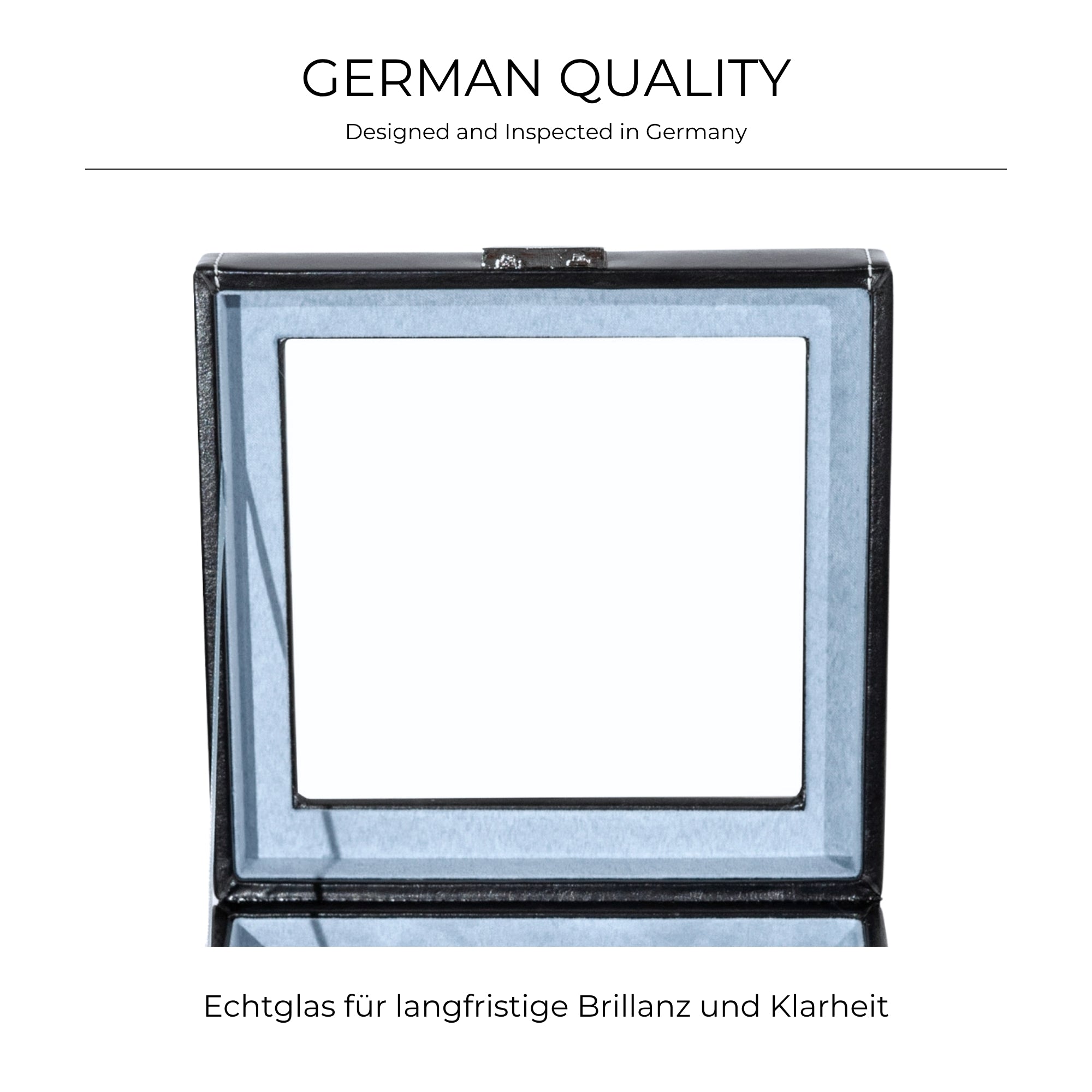 BOND Uhrenbox für 6 Uhren mit Glasdeckel