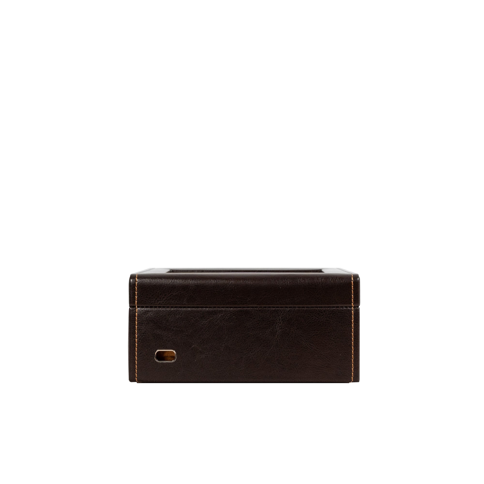 Bond watch box for 6 watches with glass lid
