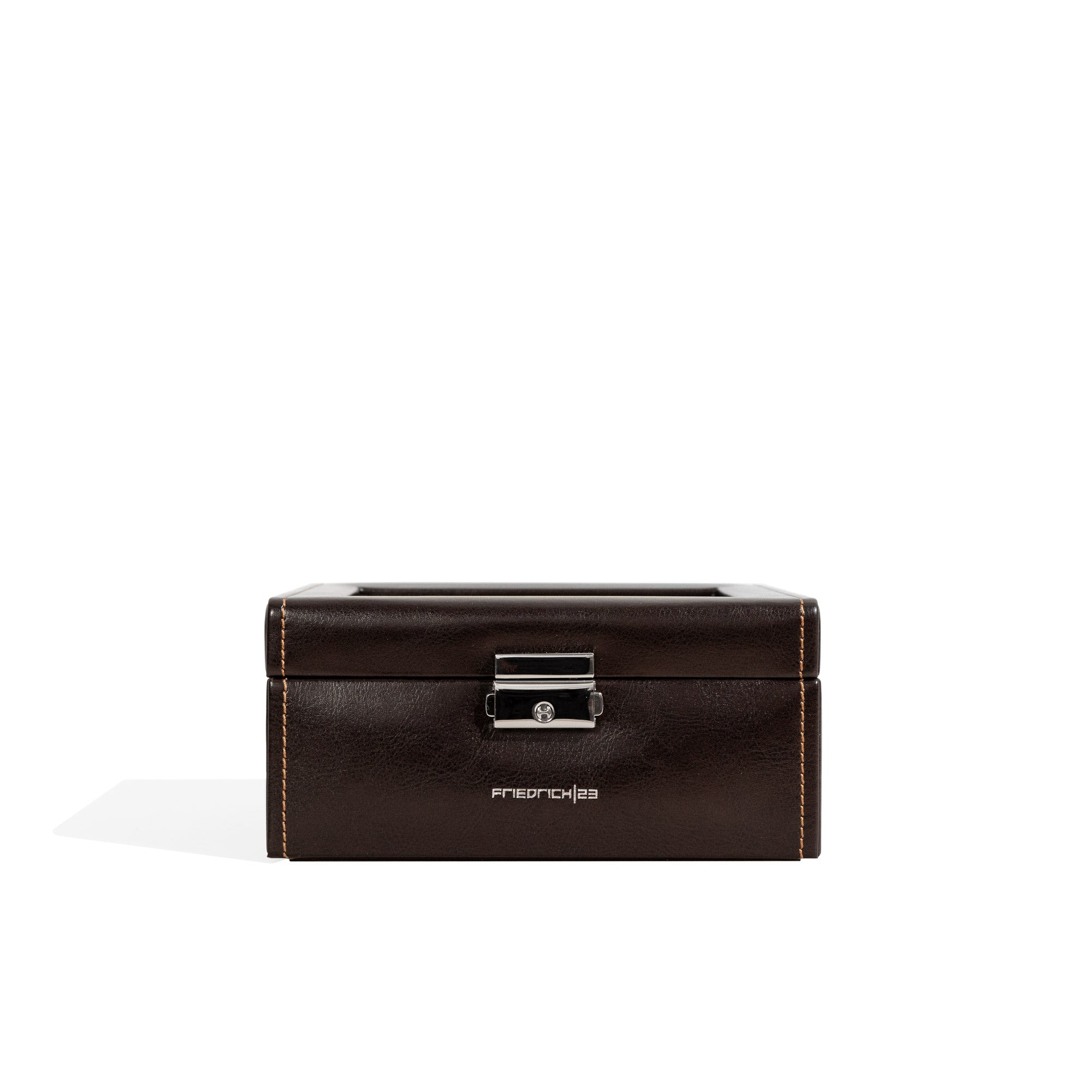 Bond watch box for 6 watches with glass lid