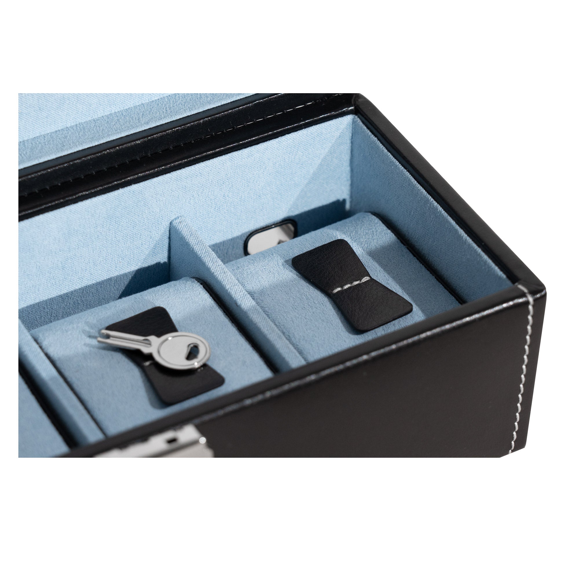 BOND Uhrenbox für 4 Uhren mit Glasdeckel