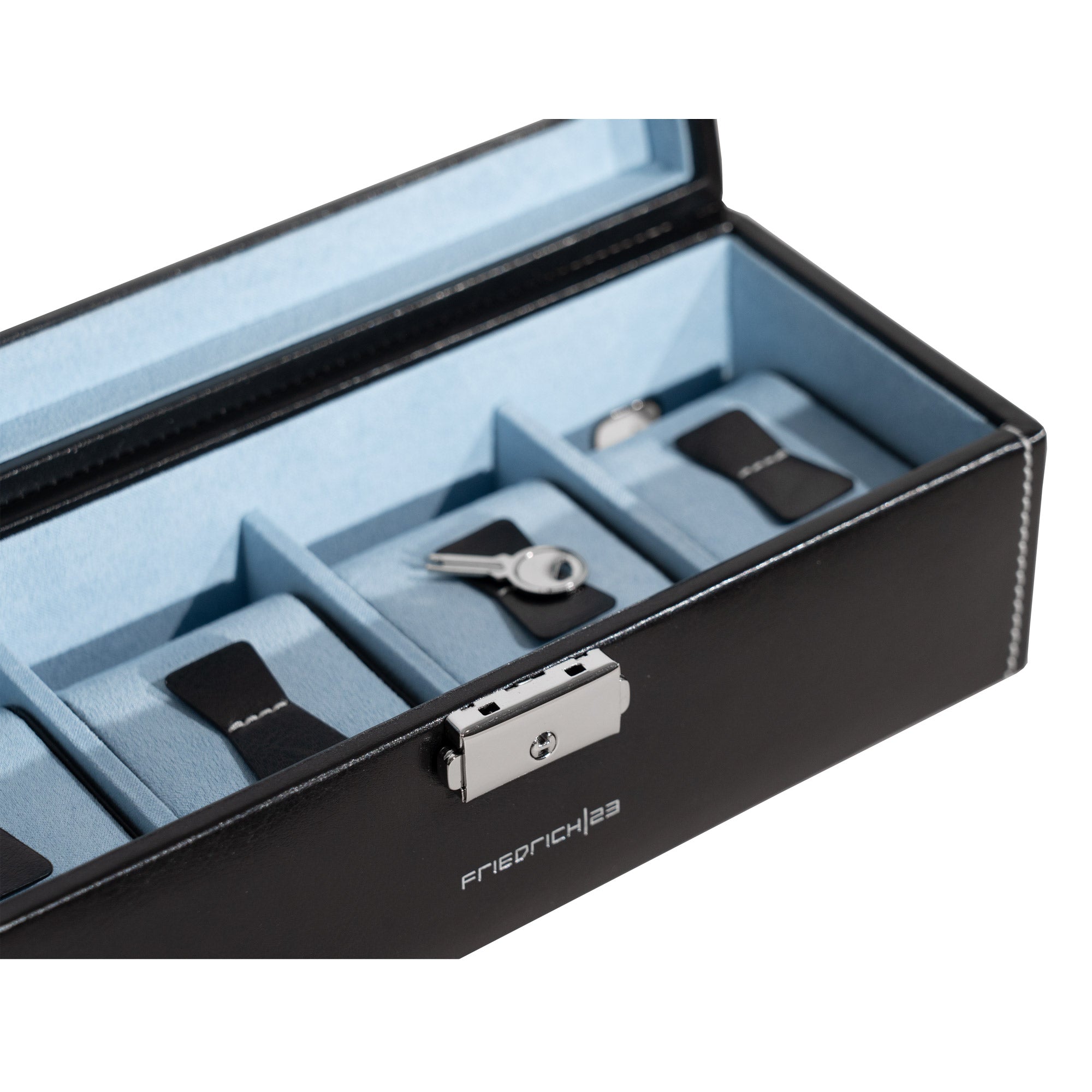 BOND Uhrenbox für 4 Uhren mit Glasdeckel