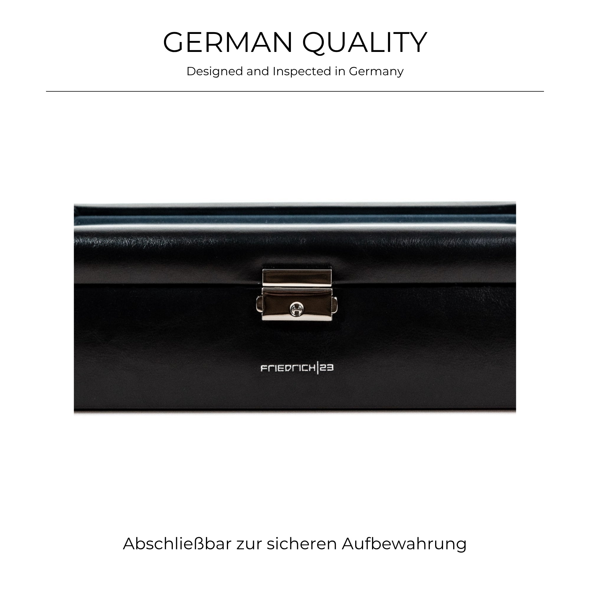 BOND Uhrenbox für 4 Uhren mit Glasdeckel