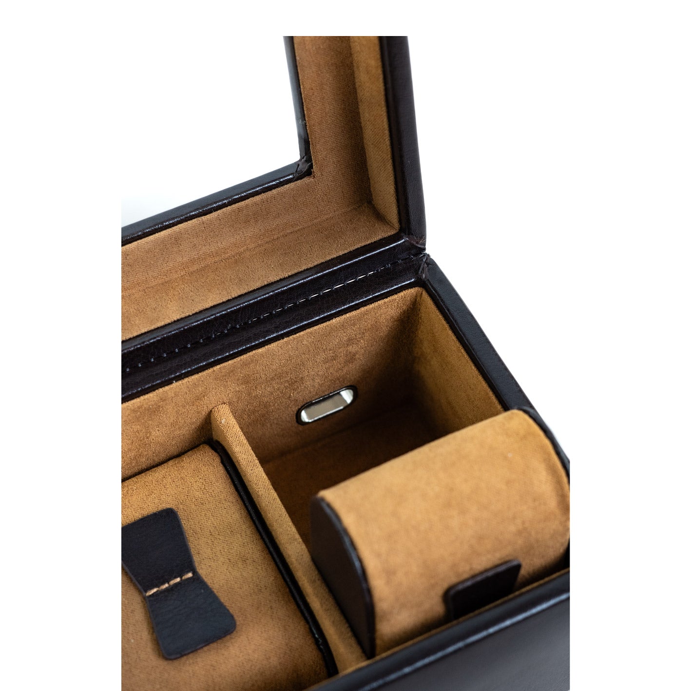 BOND Uhrenbox für 4 Uhren mit Glasdeckel