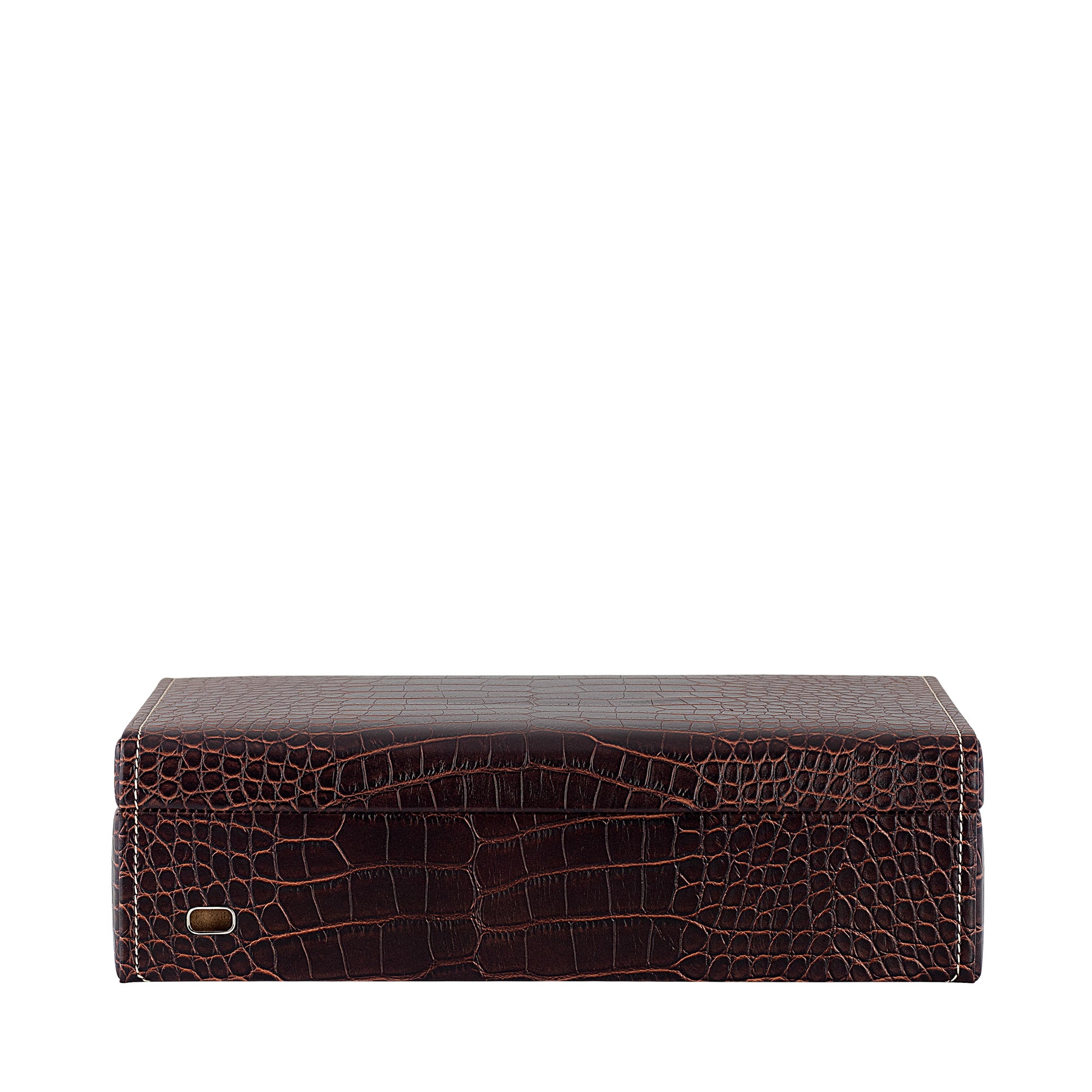 Le Croc watch box for 10 watches in Kroko optics