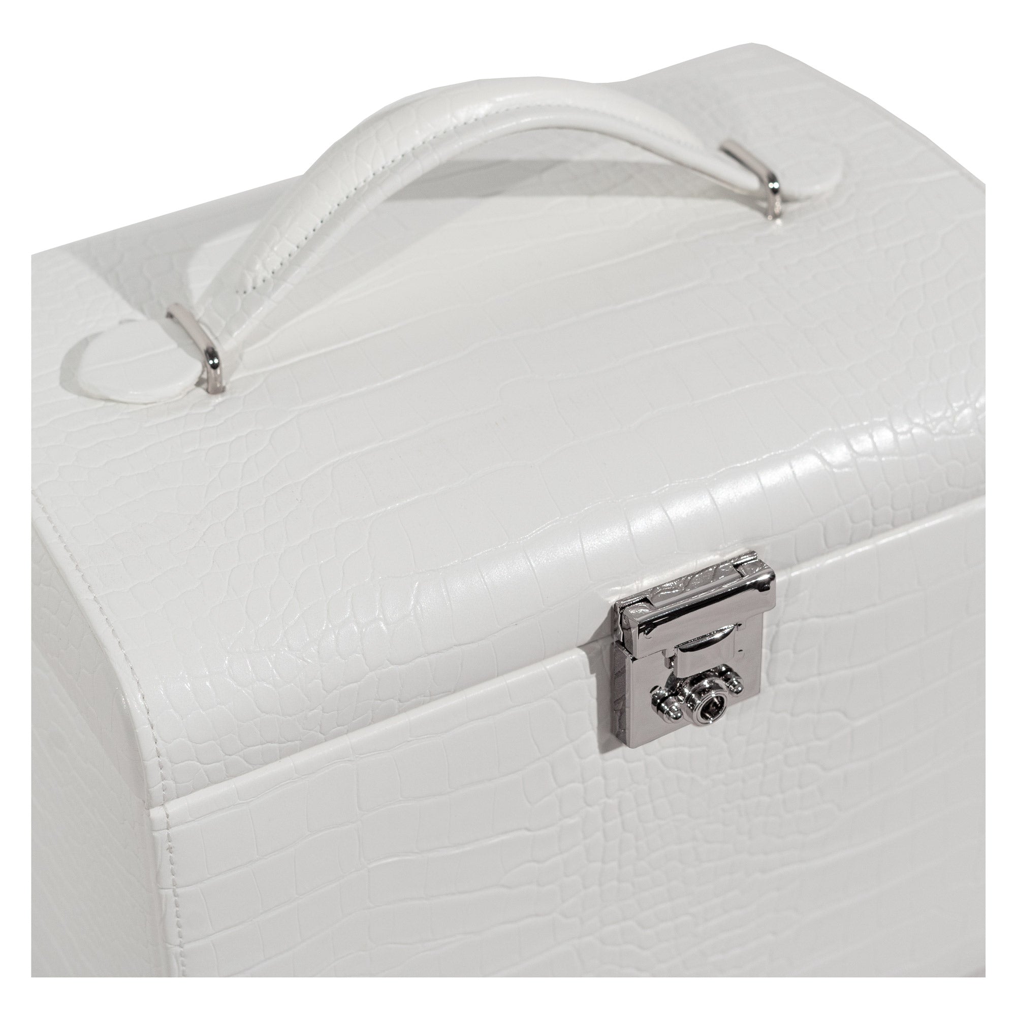 CAIMAN Großer Schmuckkasten in Kroko Optik