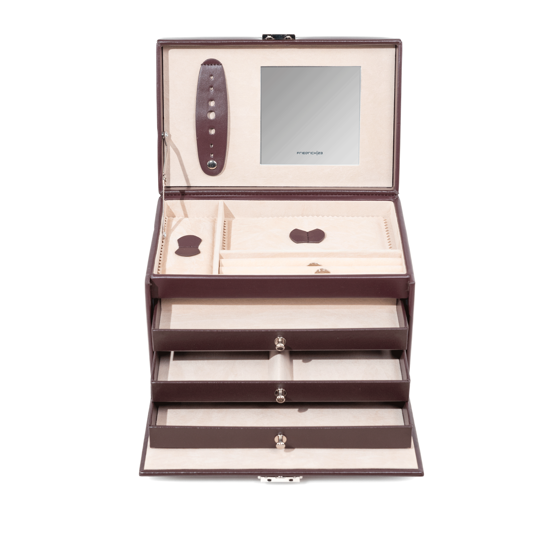 Classico jewelry box made of leather