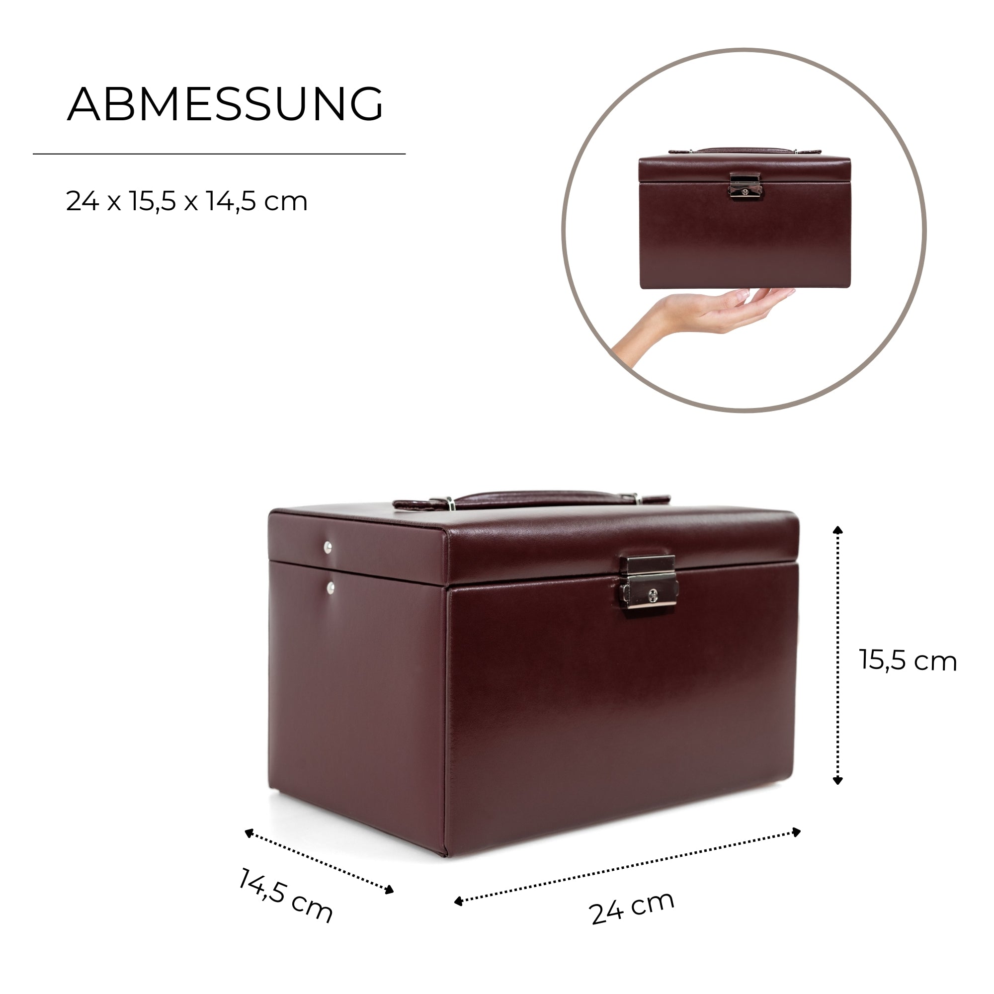 CLASSICO Schmuckkasten aus Leder