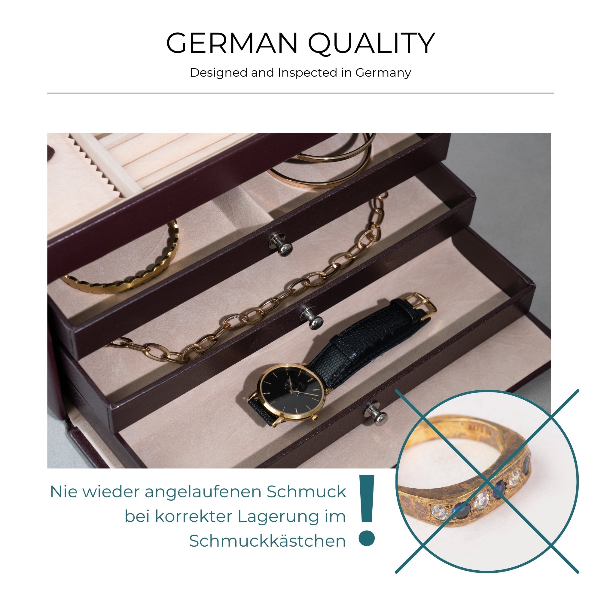 CLASSICO Schmuckkasten aus Leder