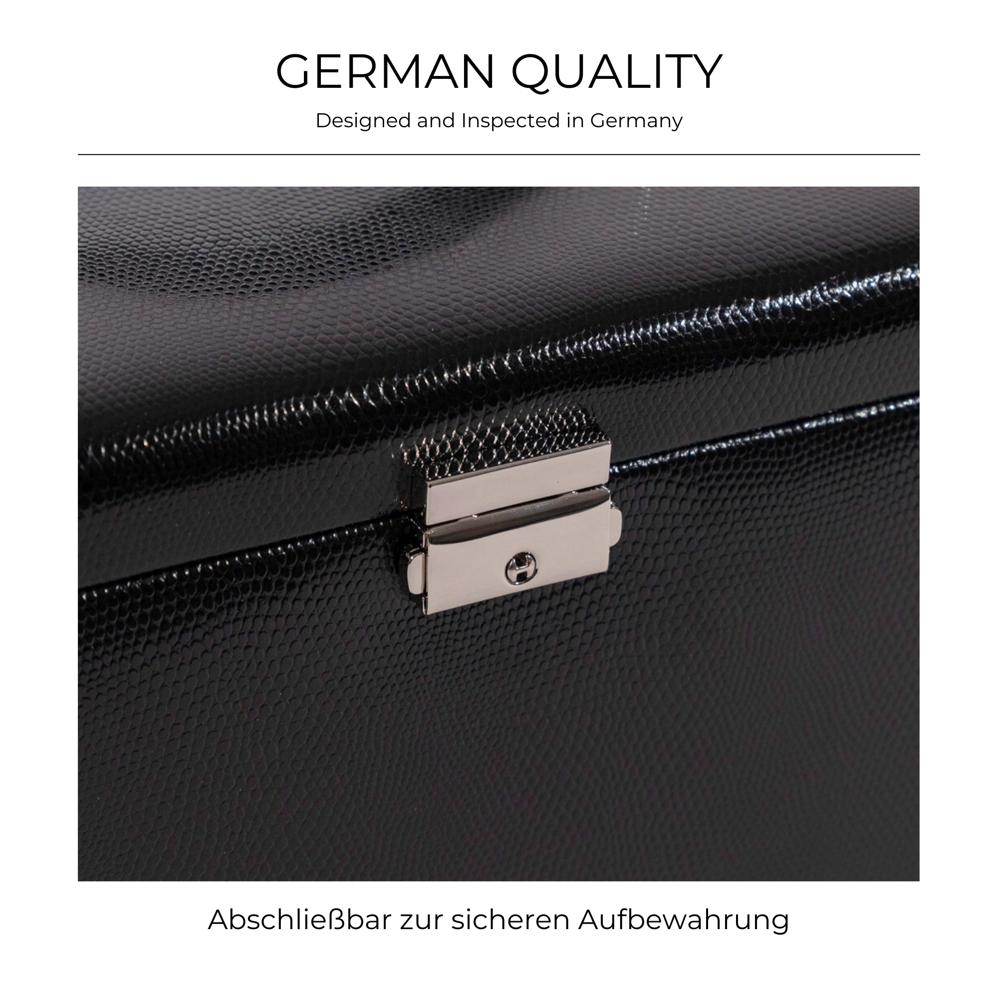 CLASSICO Schmuckkasten aus Leder in Echsen Optik