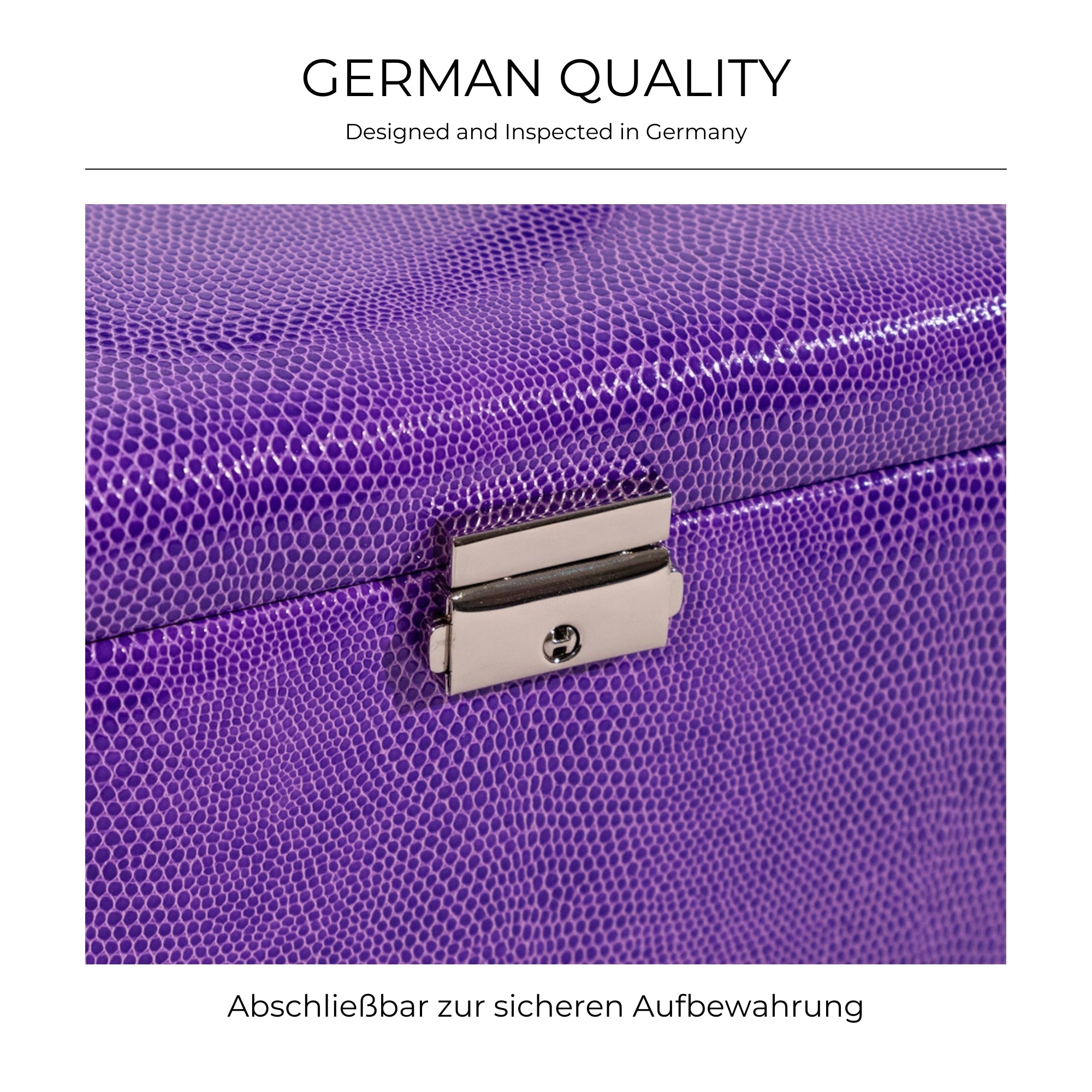 CLASSICO Schmuckkasten aus Leder in Echsen Optik