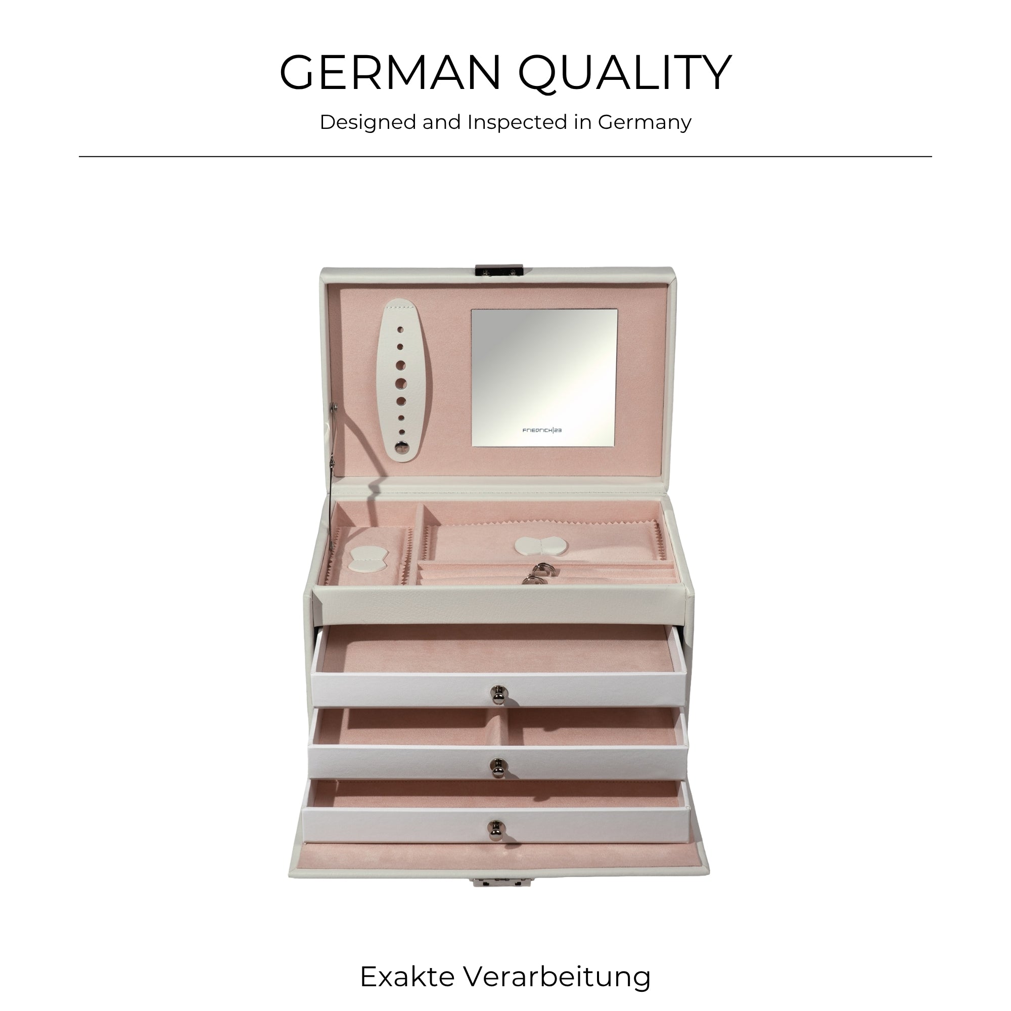 CLASSICO Schmuckkasten Echt Leder - ROSÉ EDITION