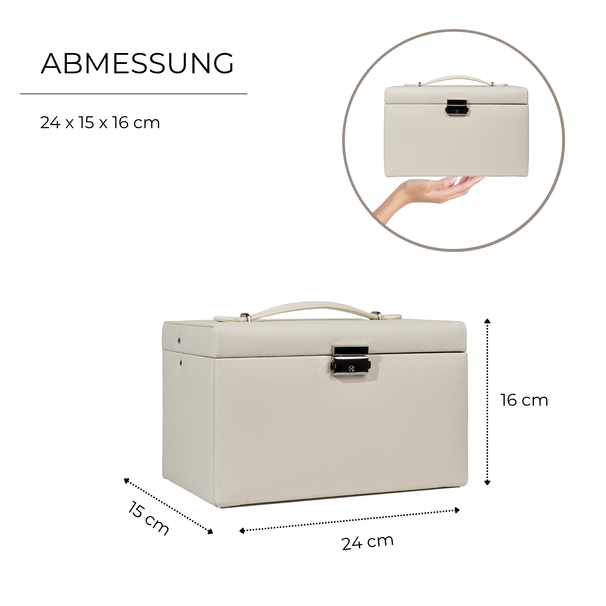 CLASSICO Schmuckkasten Echt Leder - ROSÉ EDITION