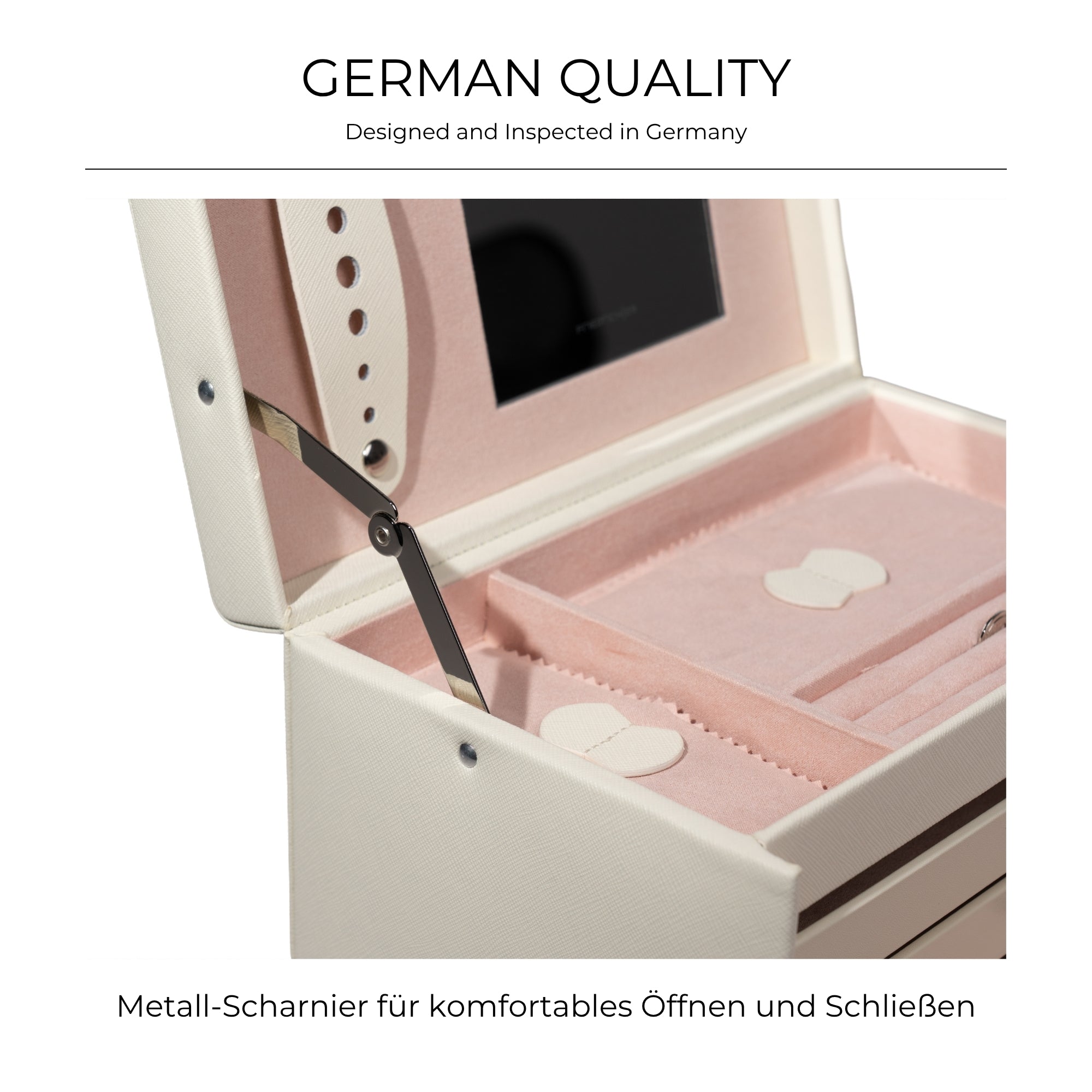 CLASSICO Schmuckkasten Echt Leder - ROSÉ EDITION