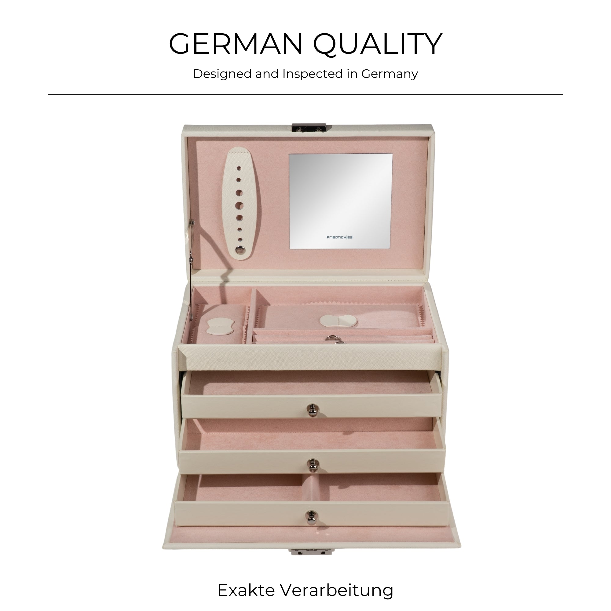 CLASSICO Schmuckkasten Echt Leder - ROSÉ EDITION