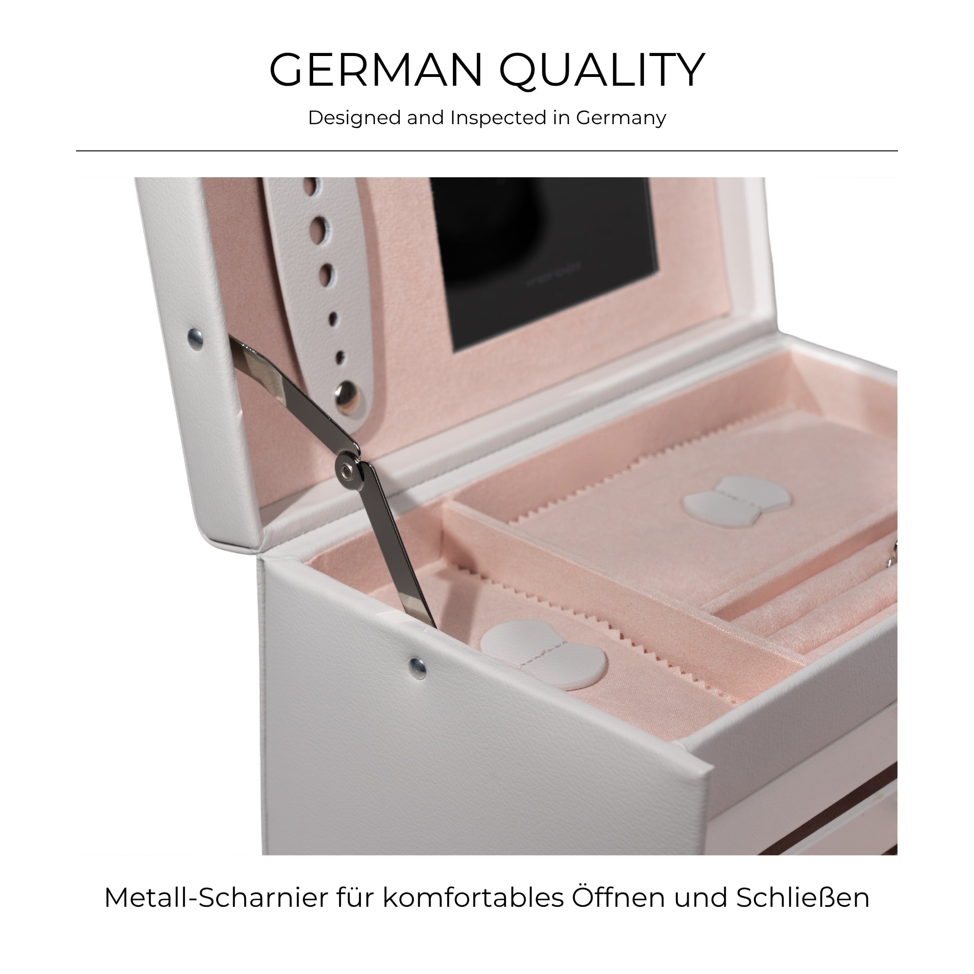 CLASSICO Schmuckkasten Echt Leder - ROSÉ EDITION