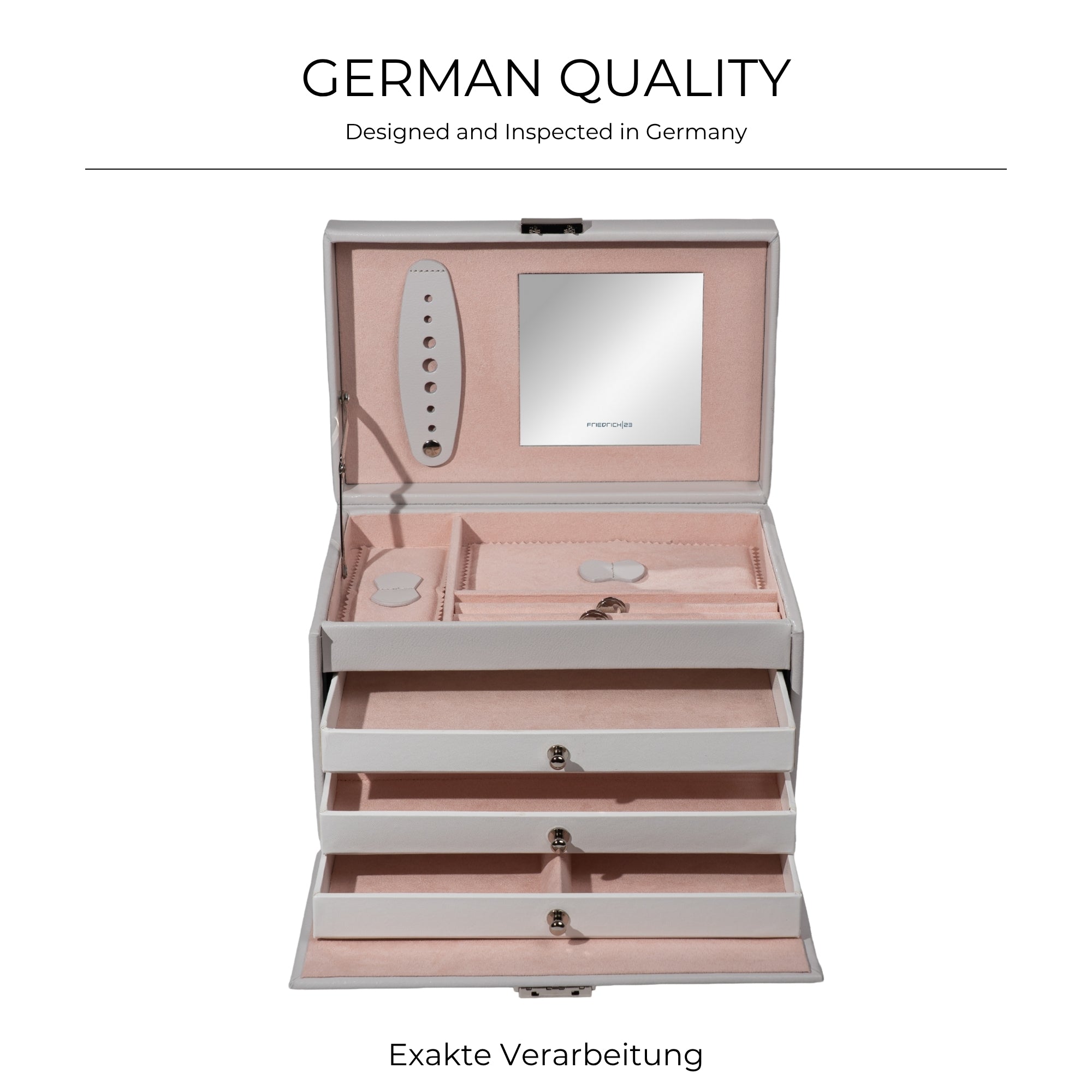 CLASSICO Schmuckkasten Echt Leder - ROSÉ EDITION