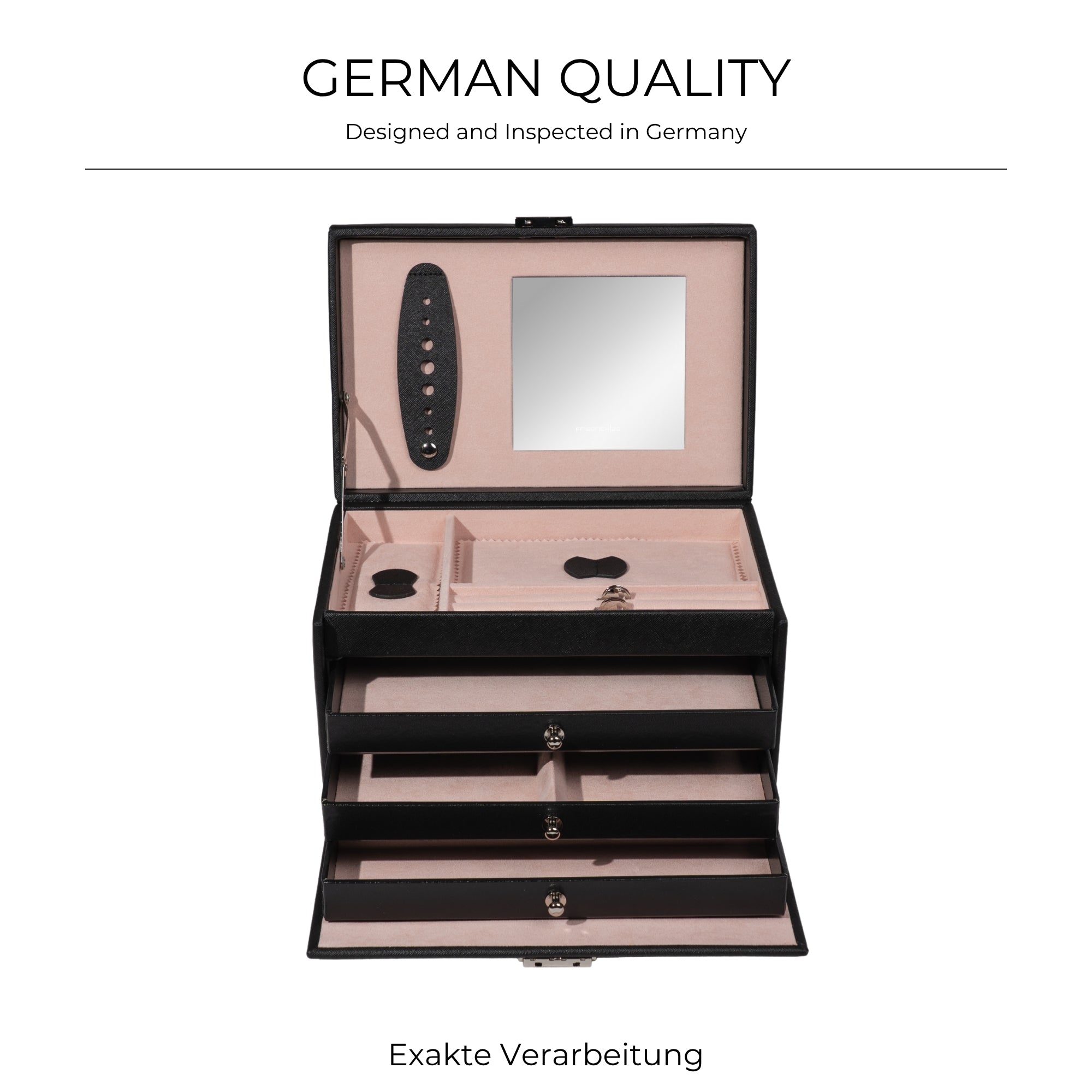 CLASSICO Schmuckkasten Echt Leder - ROSÉ EDITION