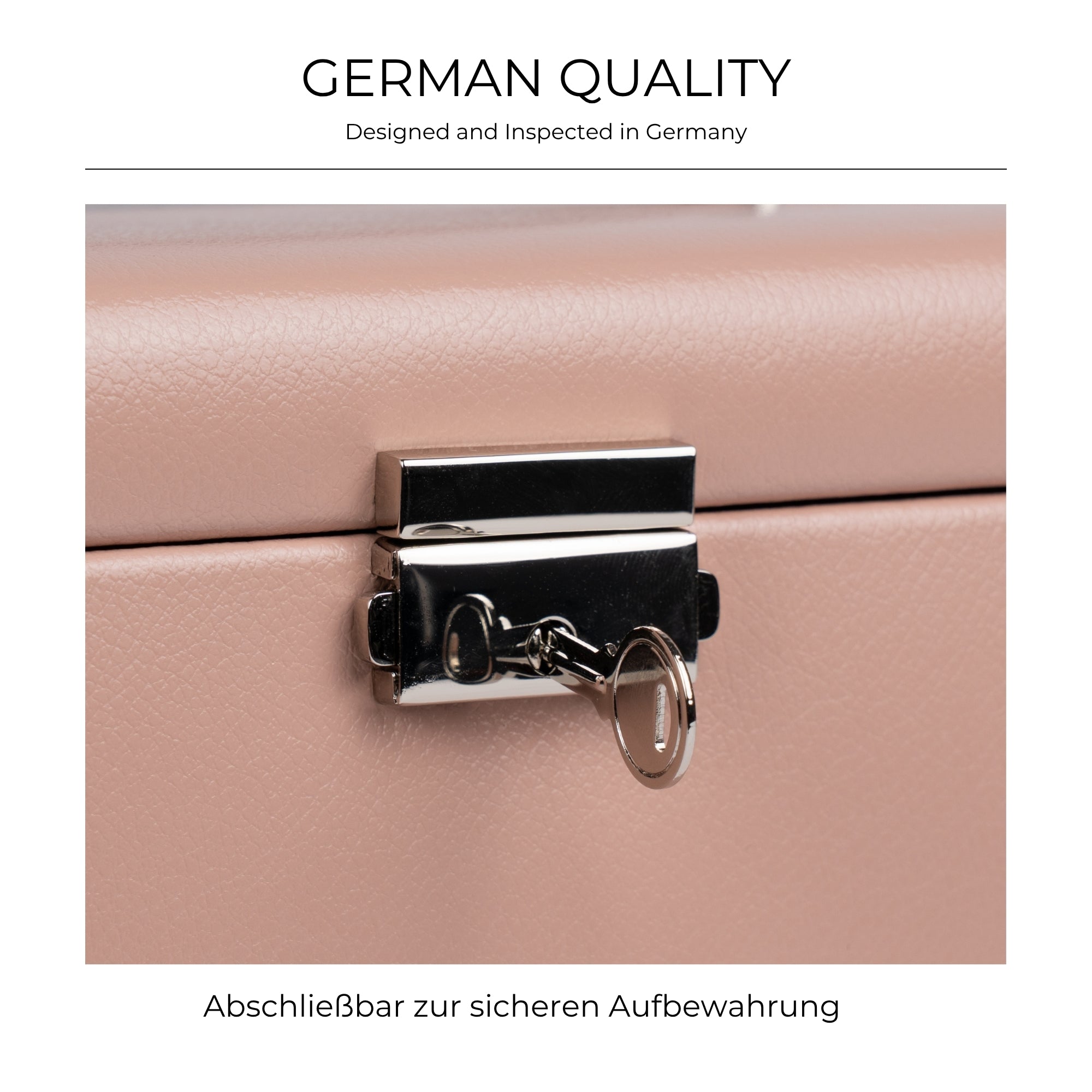 CLASSICO Schmuckkasten Echt Leder - ROSÉ EDITION