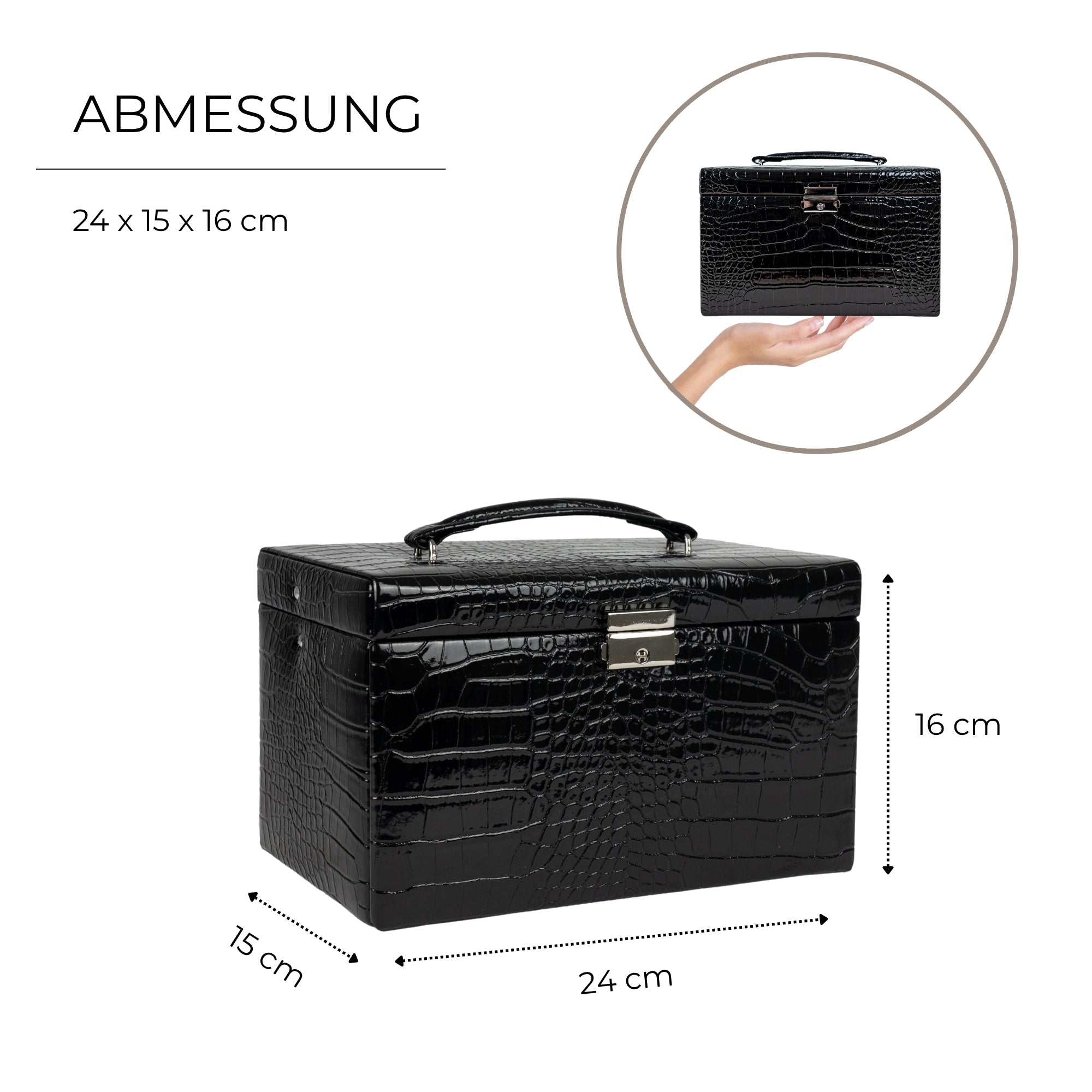 Jolie jewelry box in Kroko optics