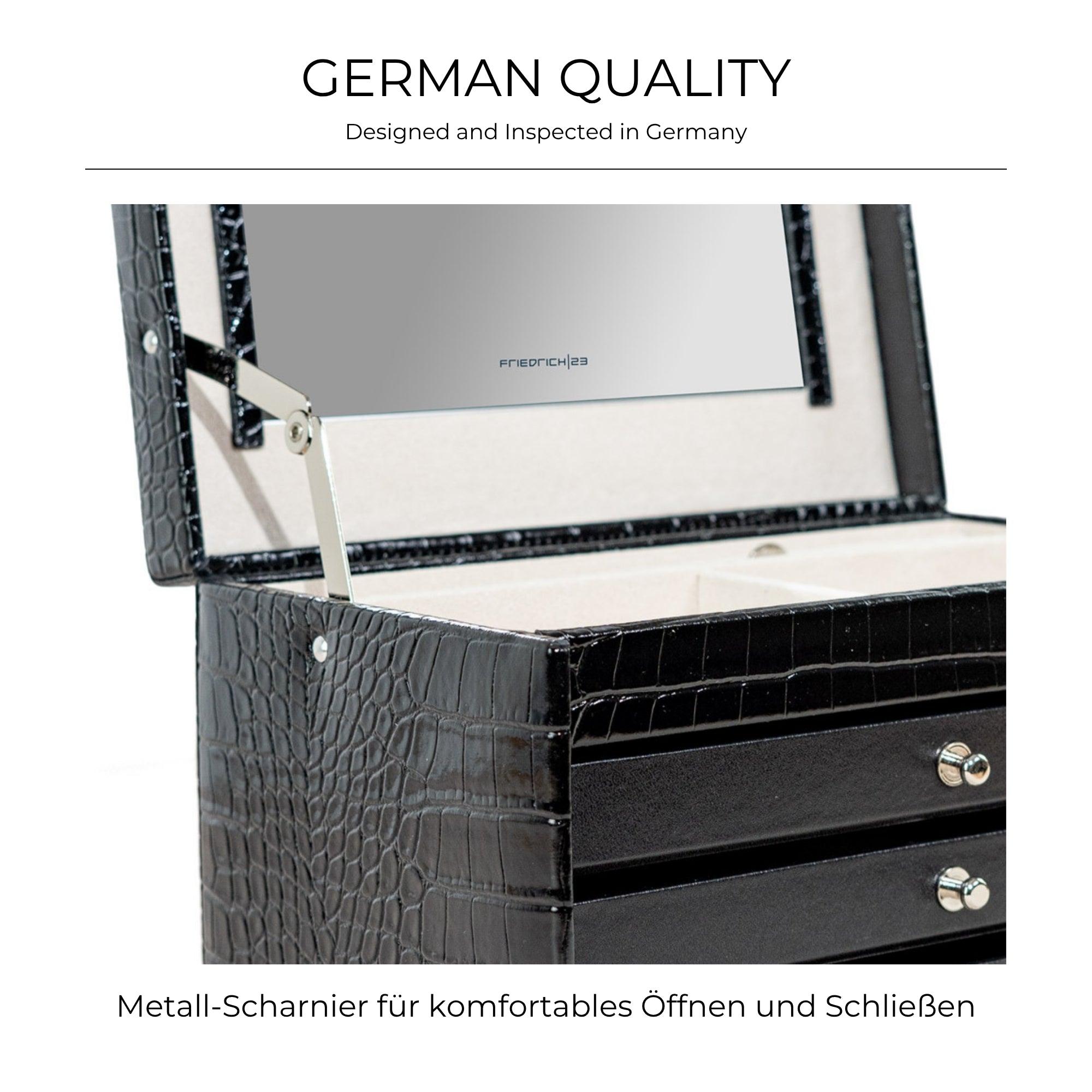 Jolie jewelry box in Kroko optics