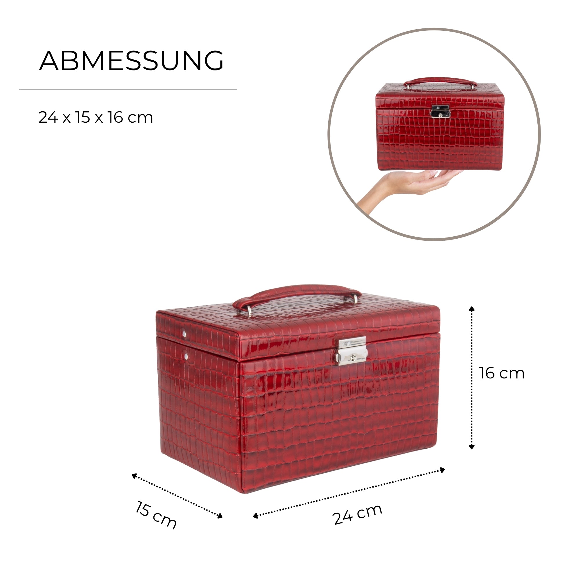 Jolie jewelry box in Kroko optics