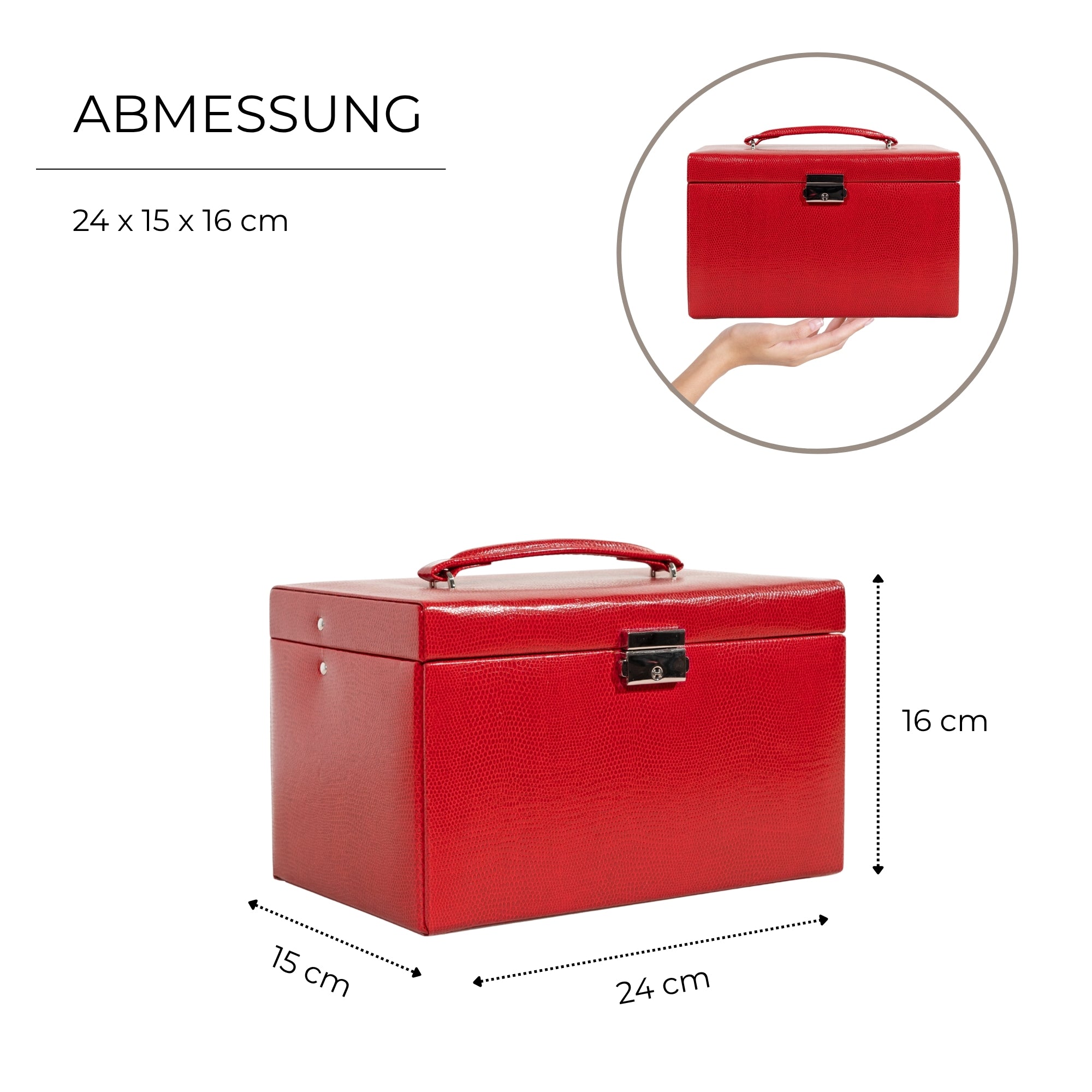 JOLIE Schmuckkästchen in Echsen-Optik