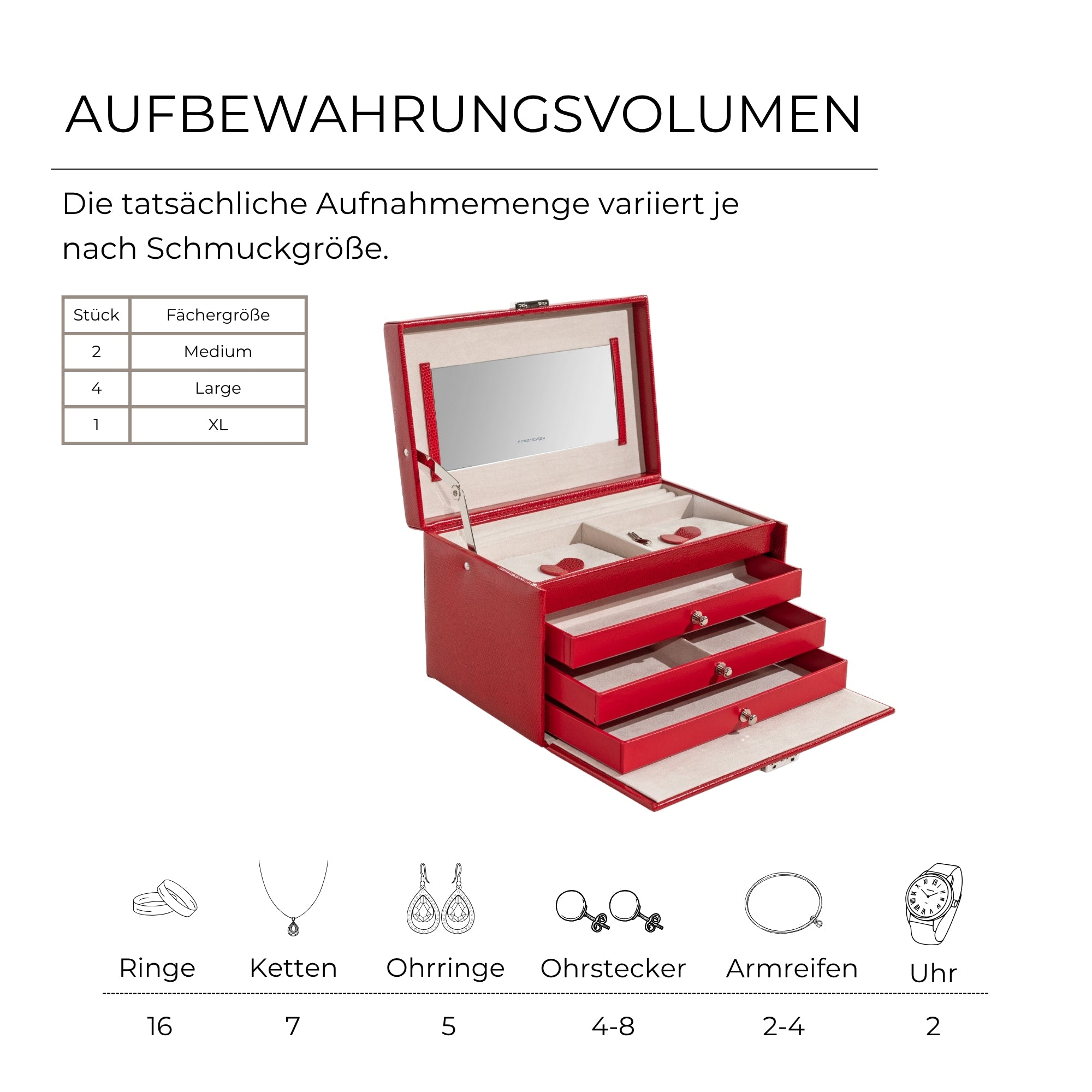JOLIE Schmuckkästchen in Echsen-Optik