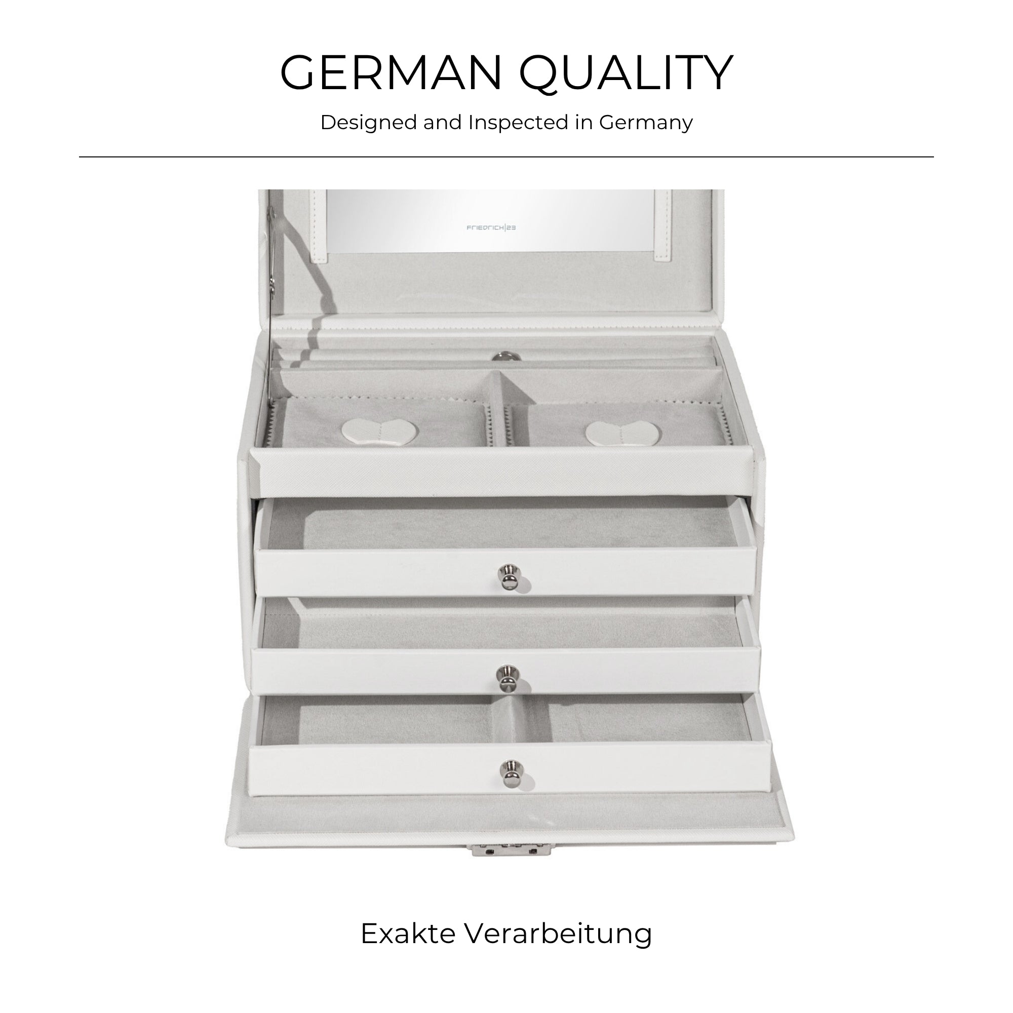 JOLIE Schmuckkästchen in Kreuznarben Optik