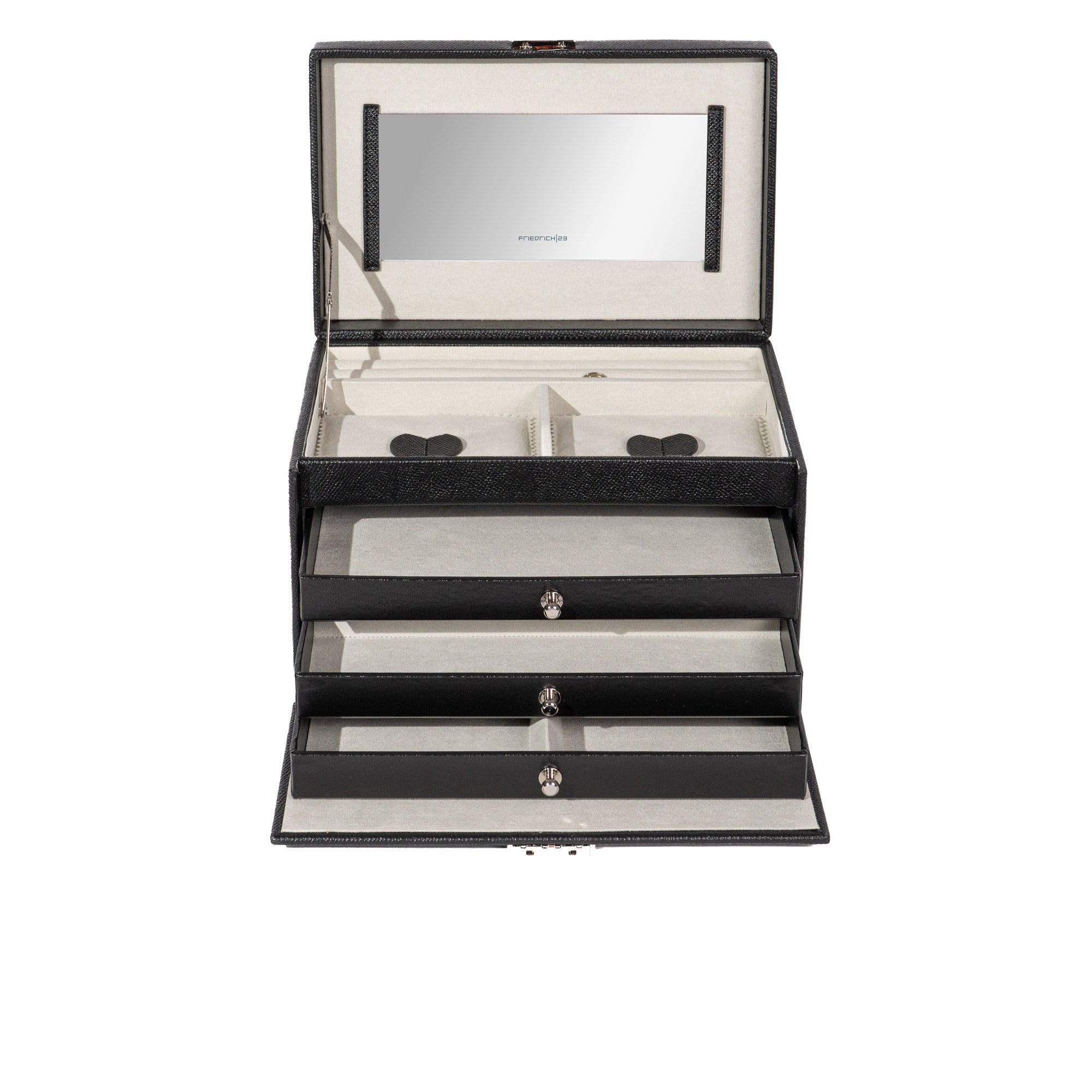 Jolie jewelry box in cross -crevets optics