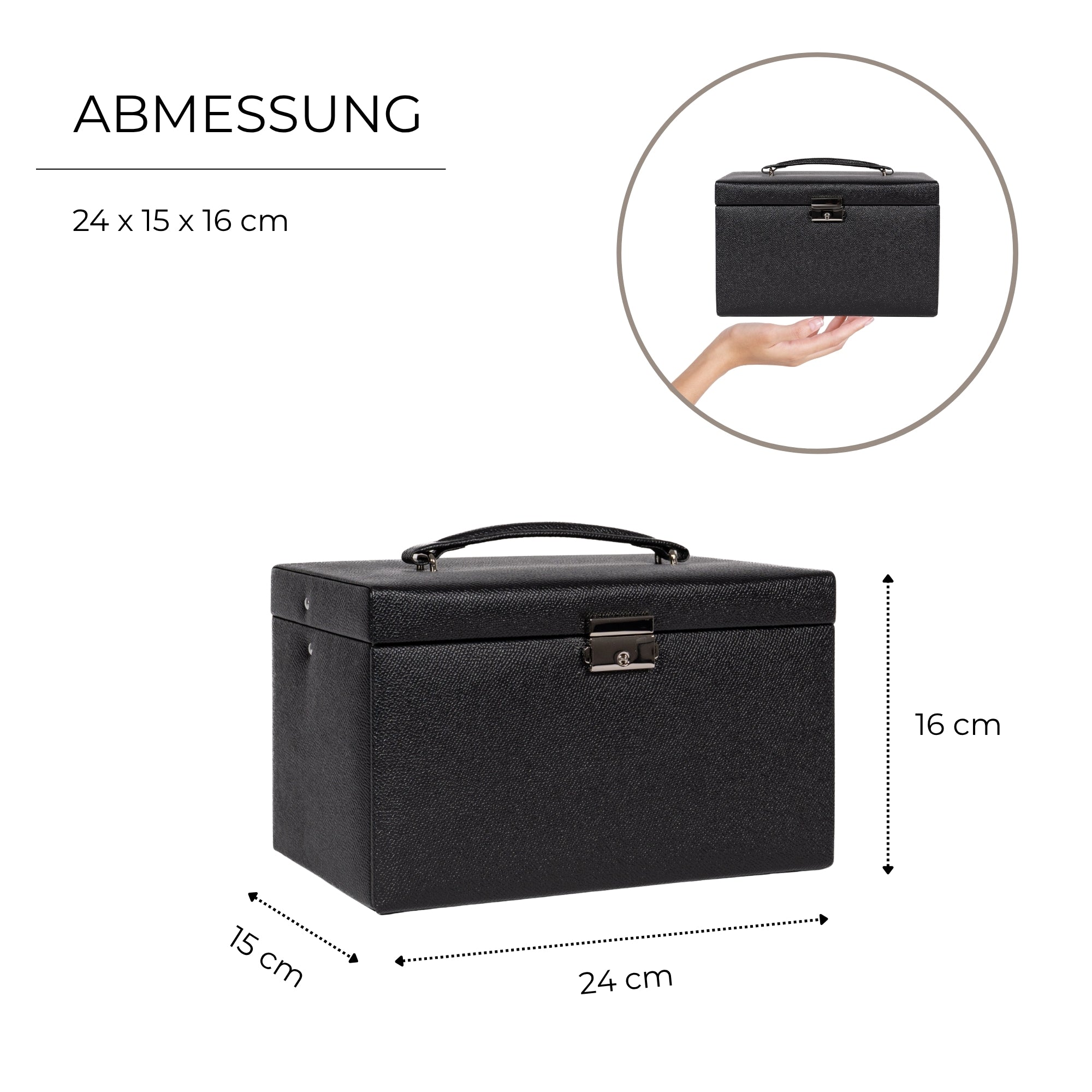 Jolie jewelry box in cross -crevets optics
