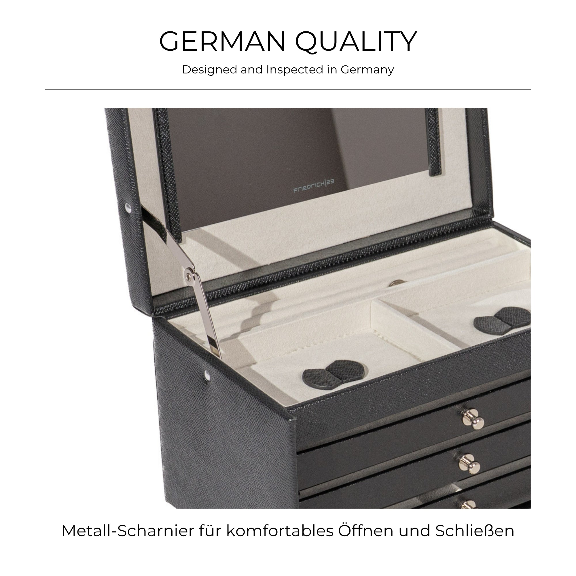Jolie jewelry box in cross -crevets optics