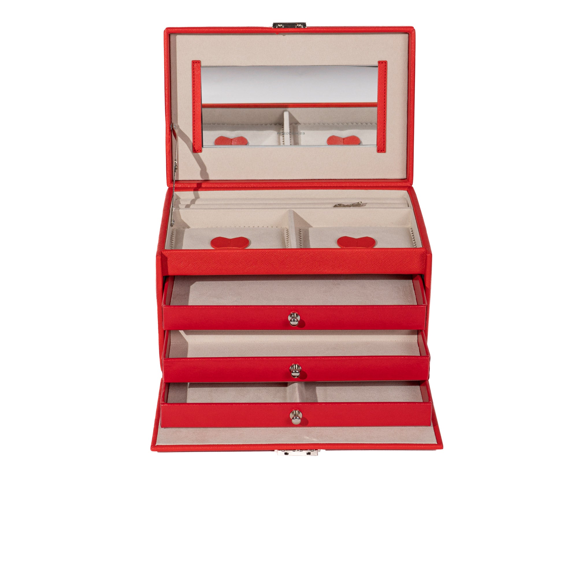 Jolie jewelry box in cross -crevets optics
