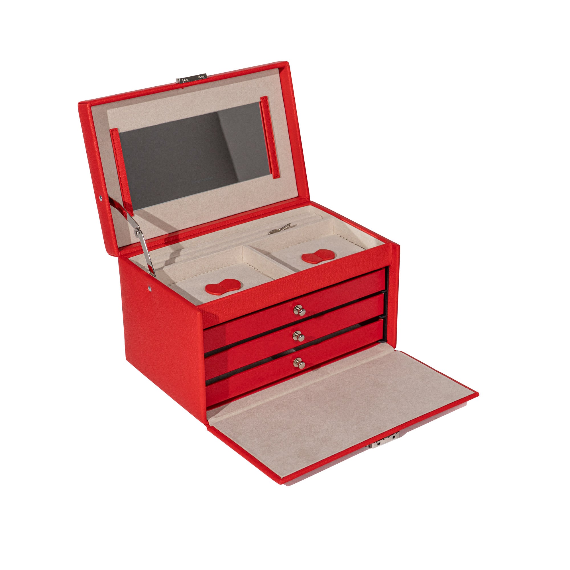 Jolie jewelry box in cross -crevets optics