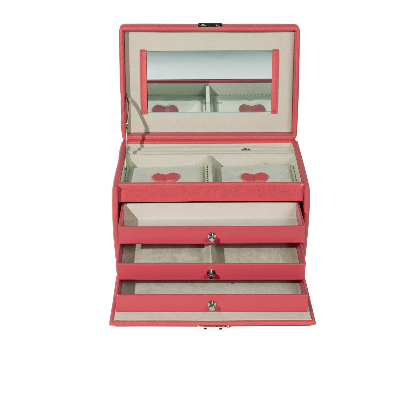 Jolie jewelry box in cross -crevets optics