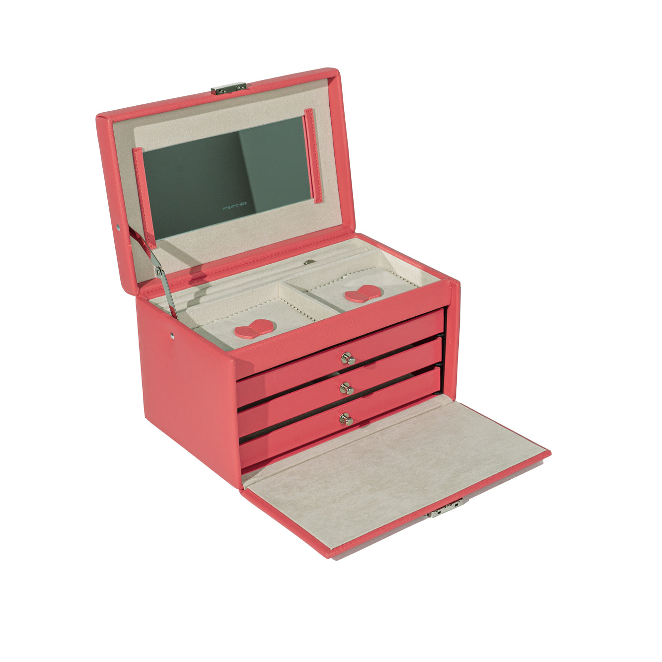 Jolie jewelry box in cross -crevets optics