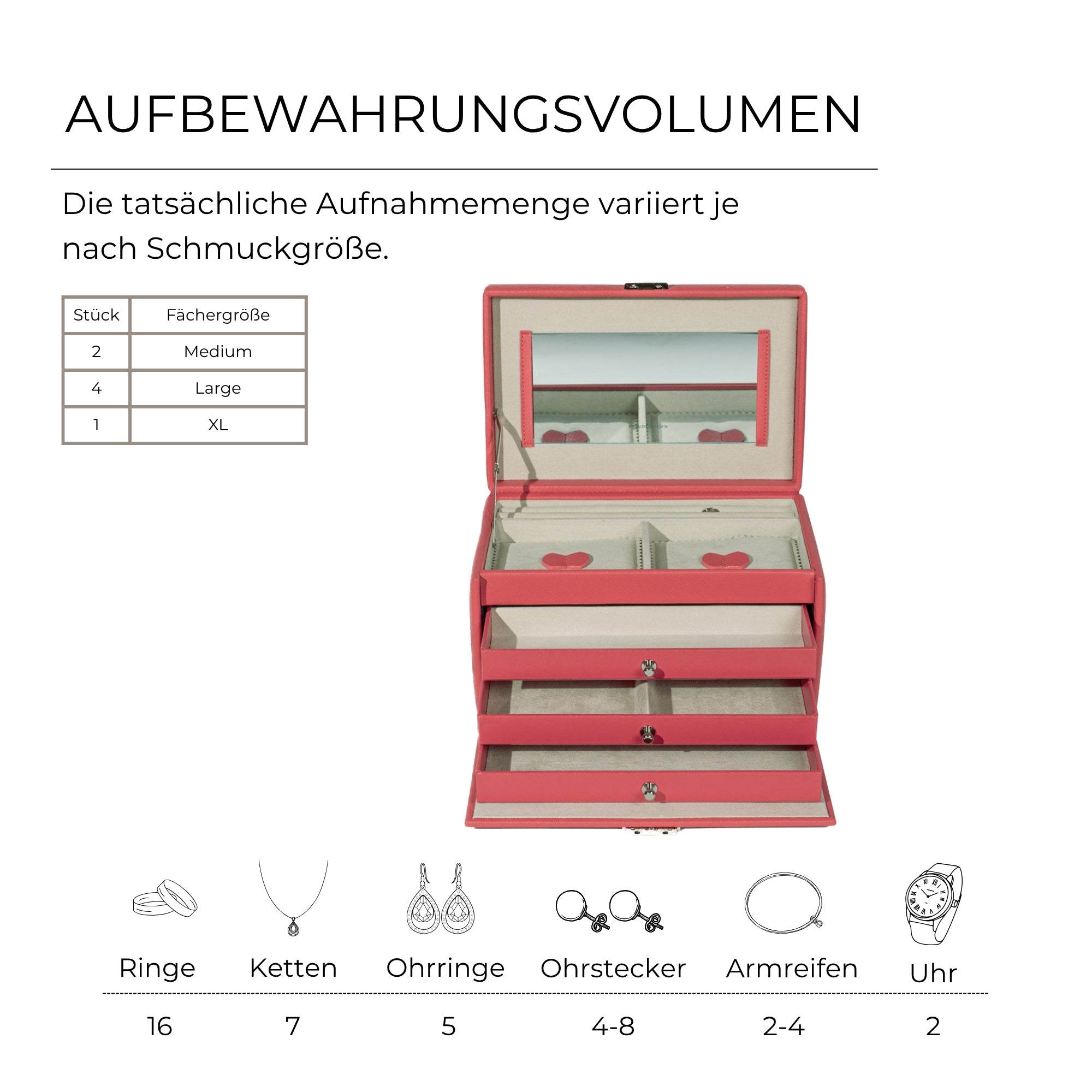 Jolie jewelry box in cross -crevets optics