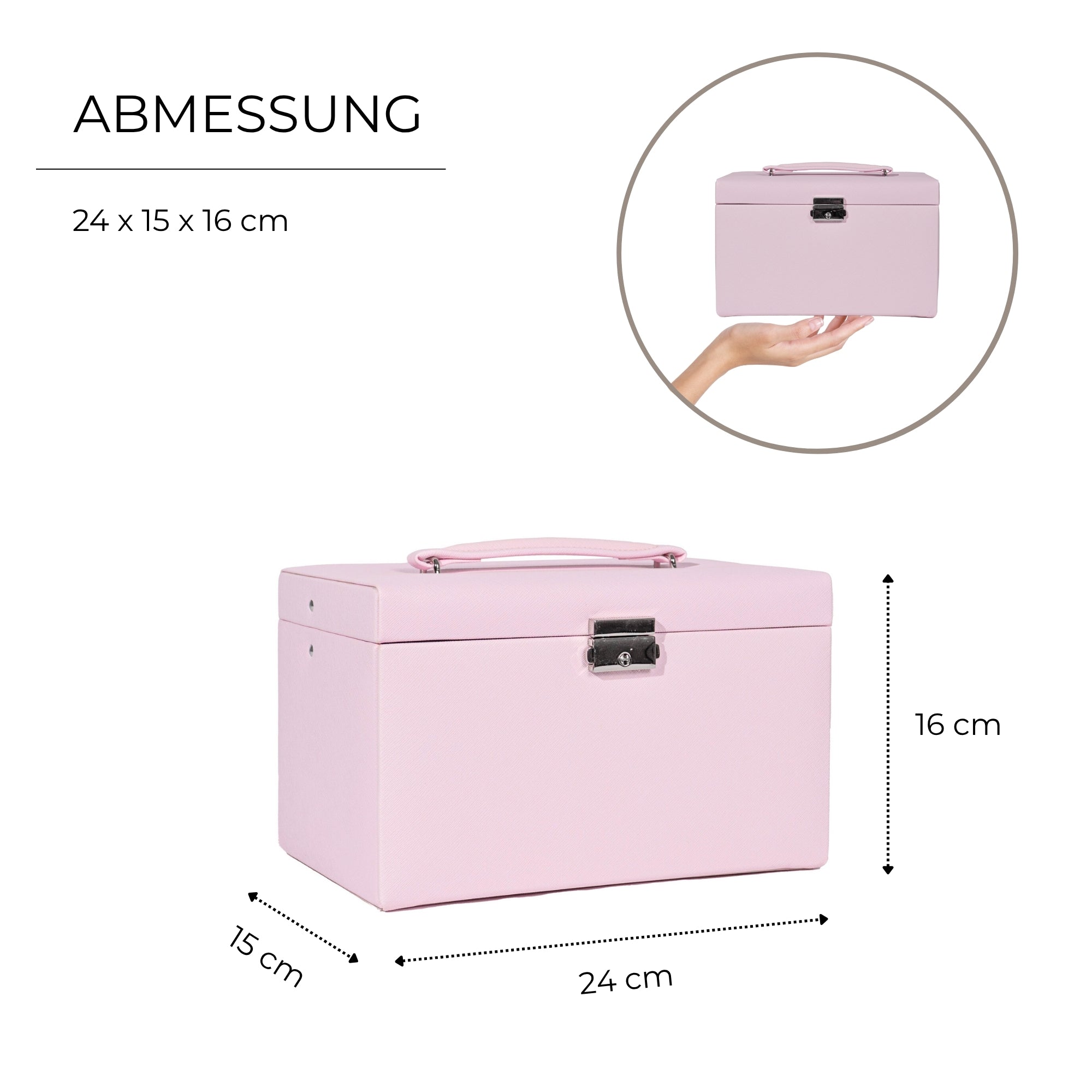 Jolie jewelry box in cross -crevets optics