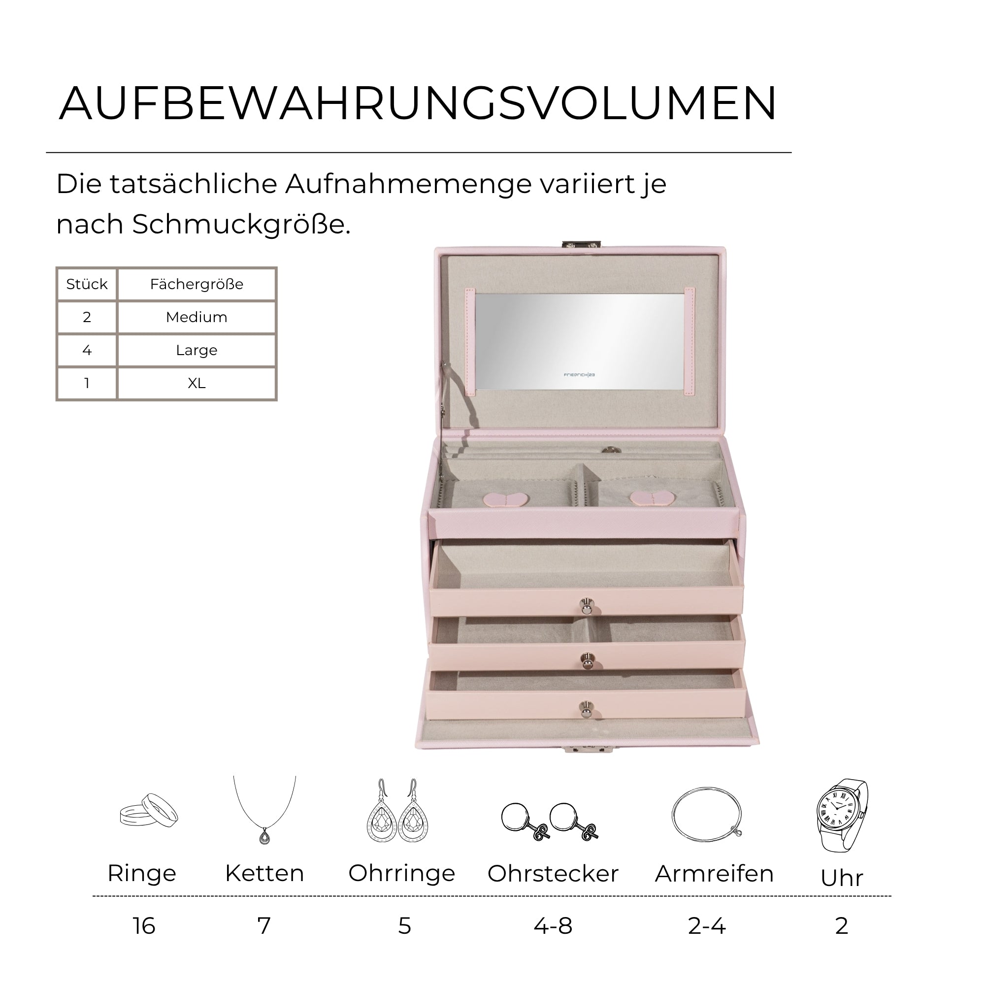 Jolie jewelry box in cross -crevets optics