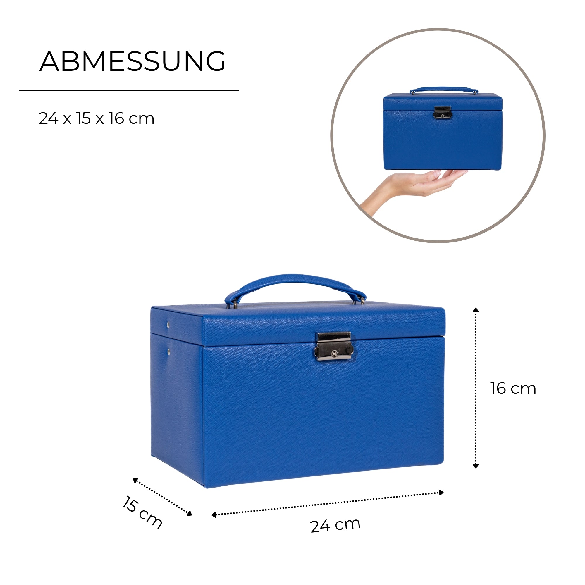 JOLIE Schmuckkästchen in Kreuznarben Optik