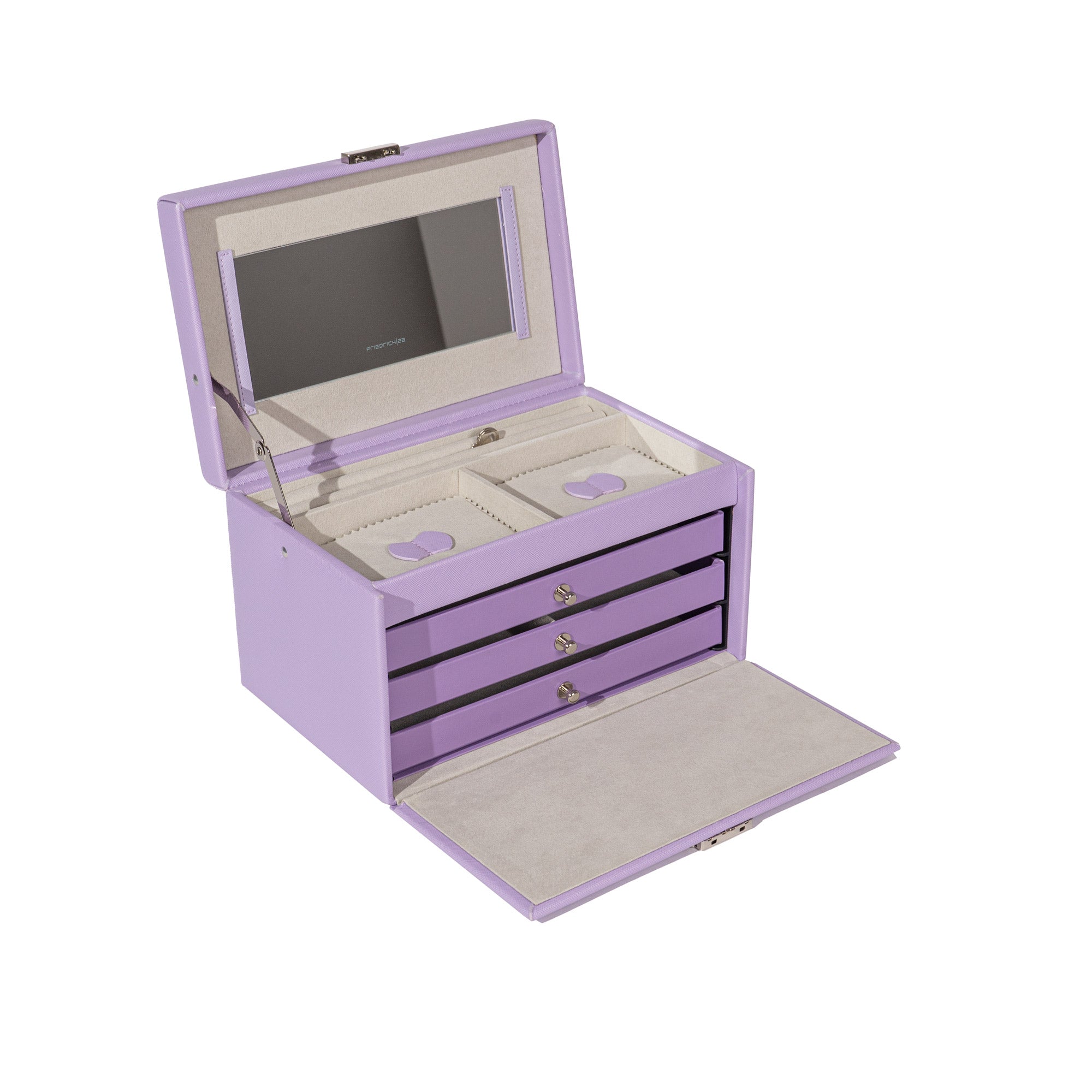 Jolie jewelry box in cross -crevets optics