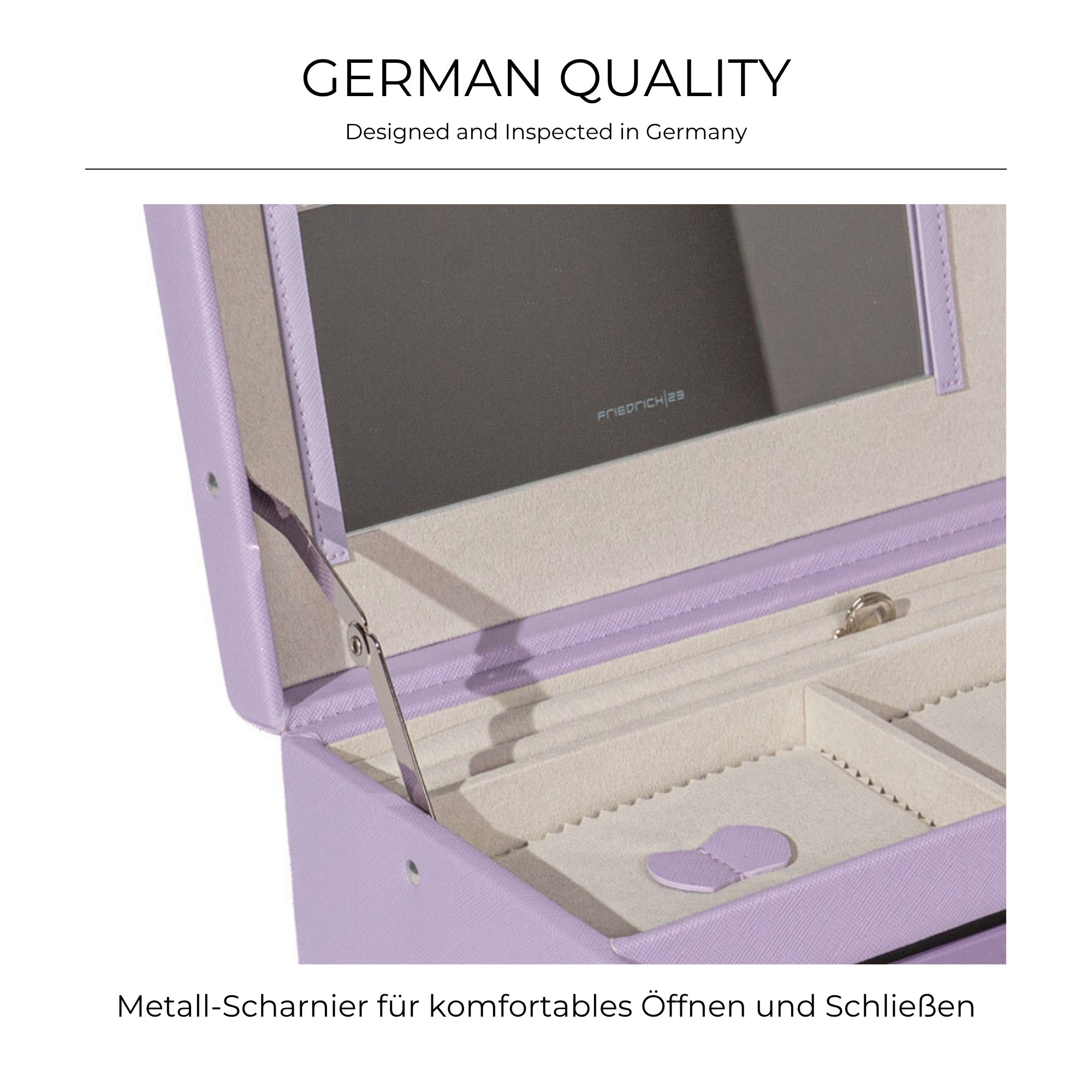 JOLIE Schmuckkästchen in Kreuznarben Optik