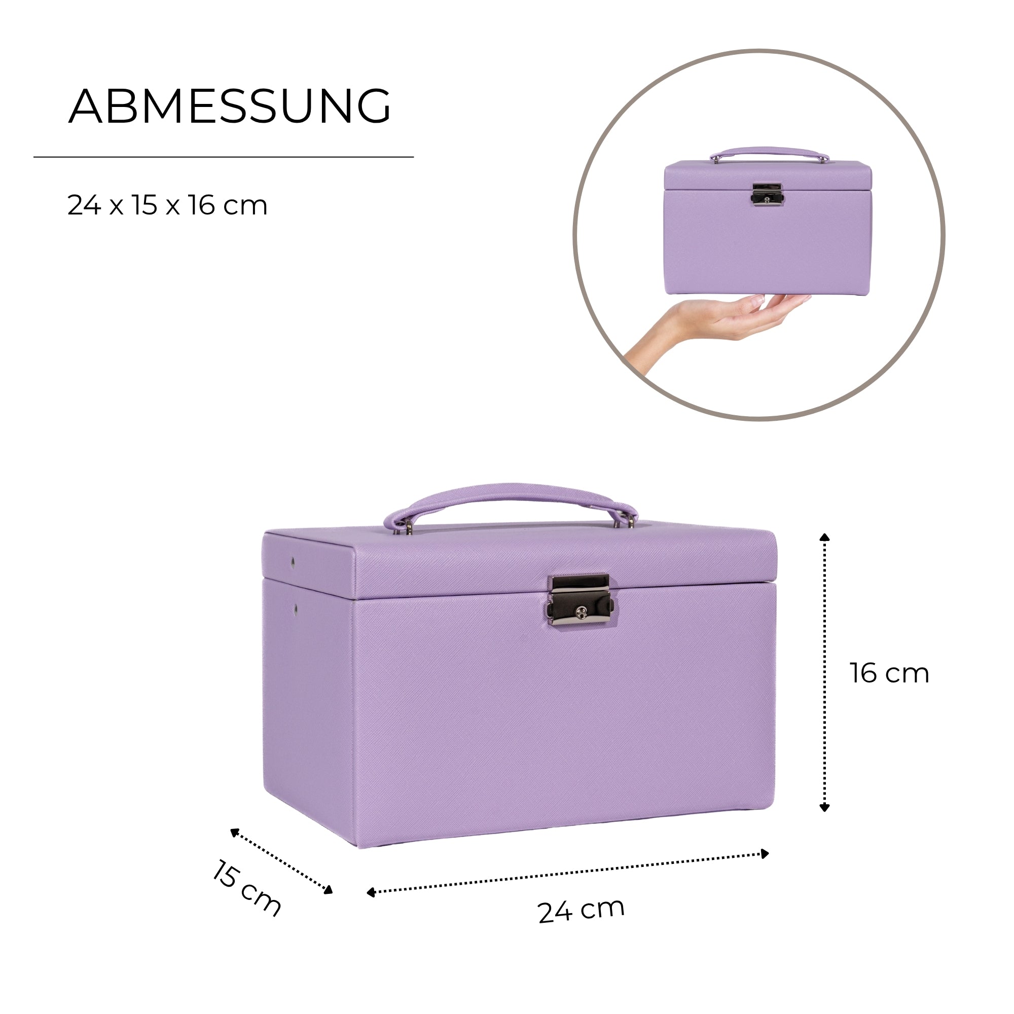 Jolie jewelry box in cross -crevets optics