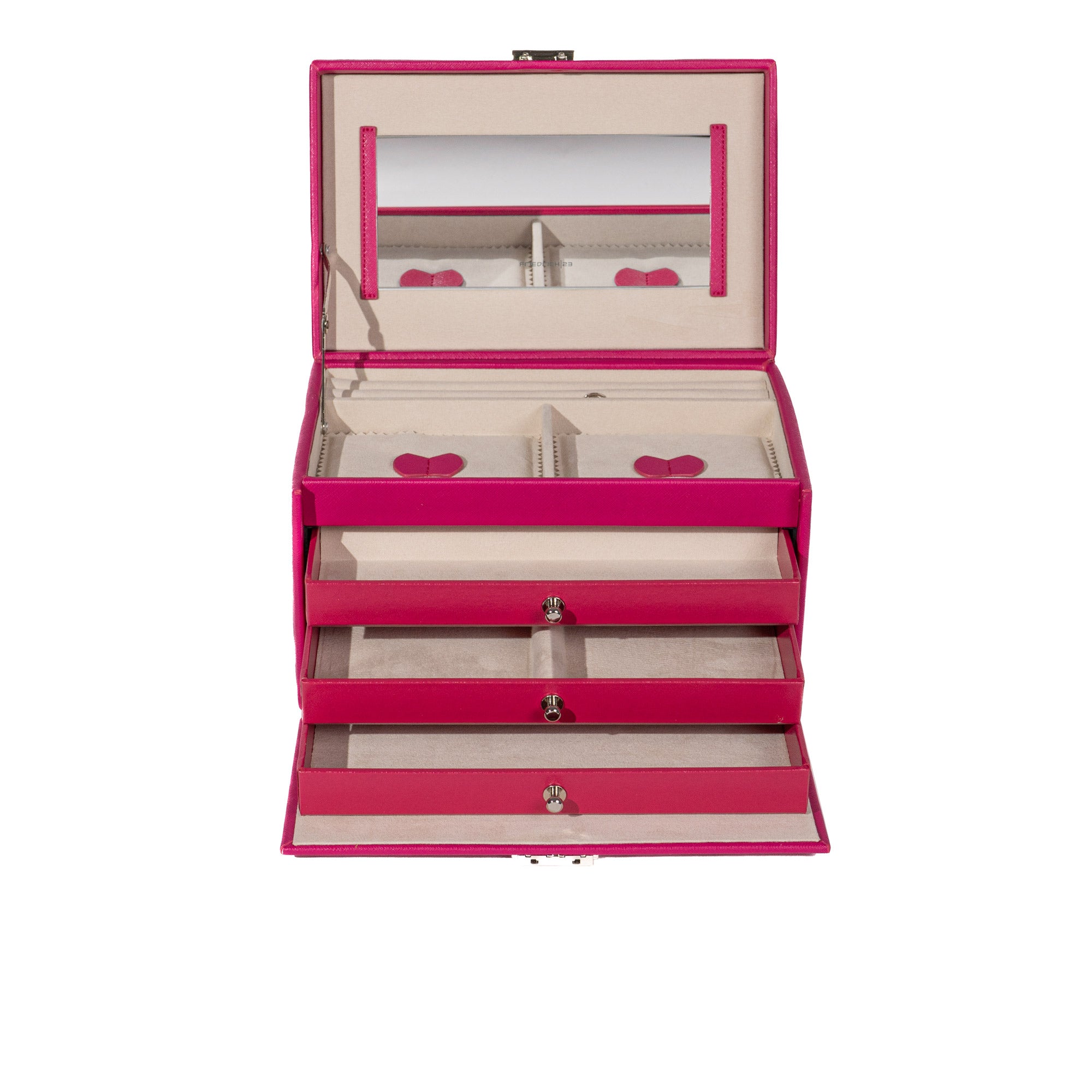 Jolie jewelry box in cross -crevets optics