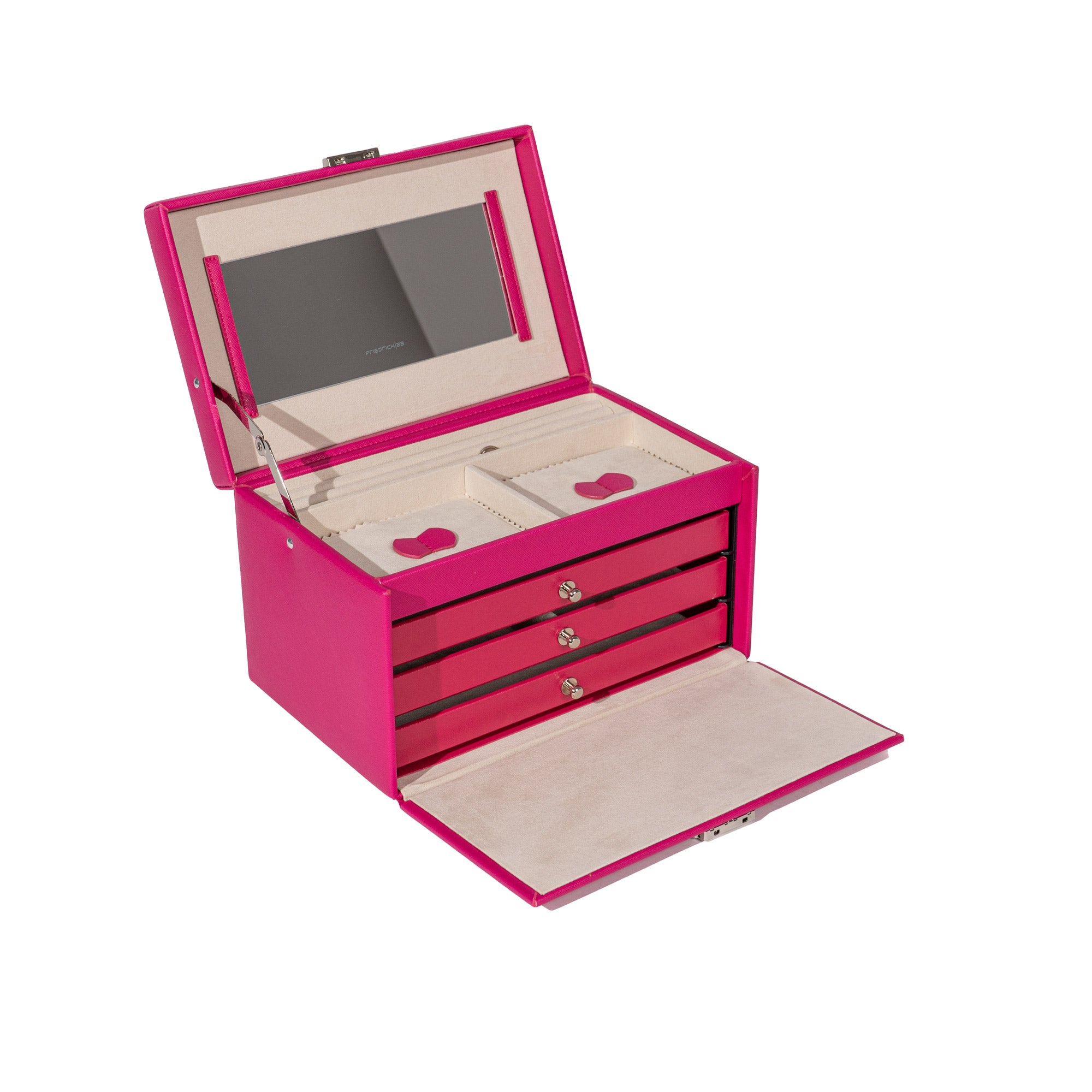 Jolie jewelry box in cross -crevets optics