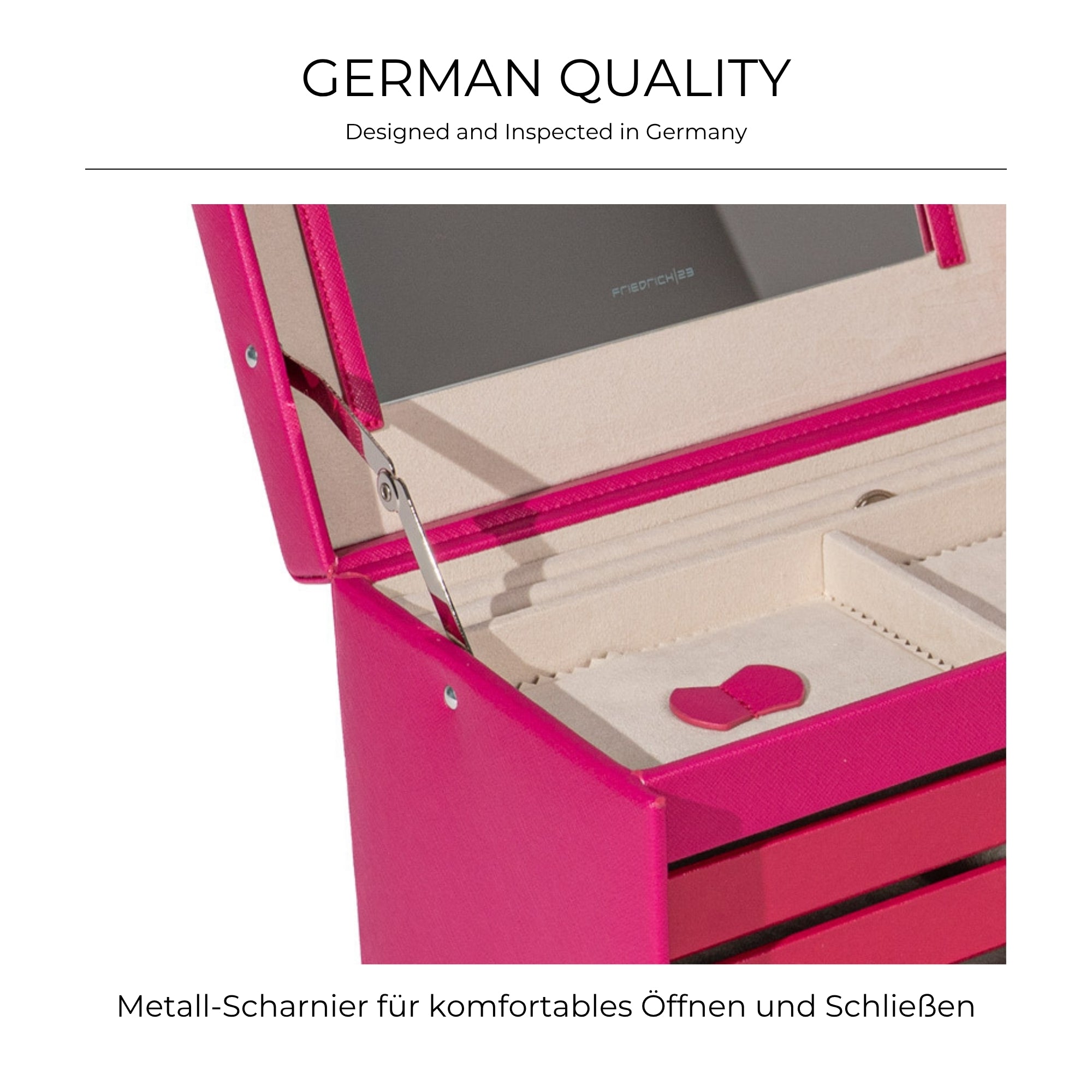 JOLIE Schmuckkästchen in Kreuznarben Optik