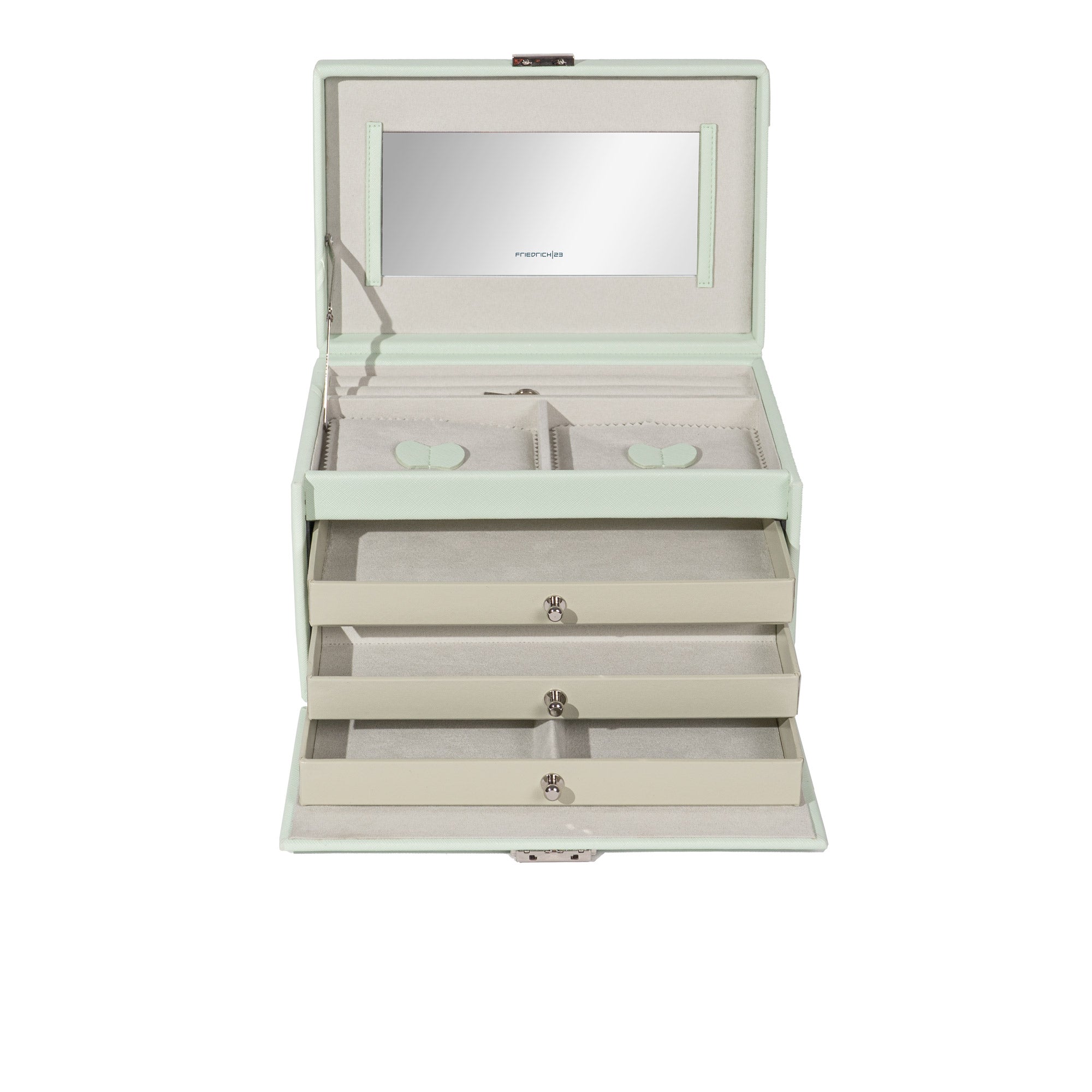 Jolie jewelry box in cross -crevets optics